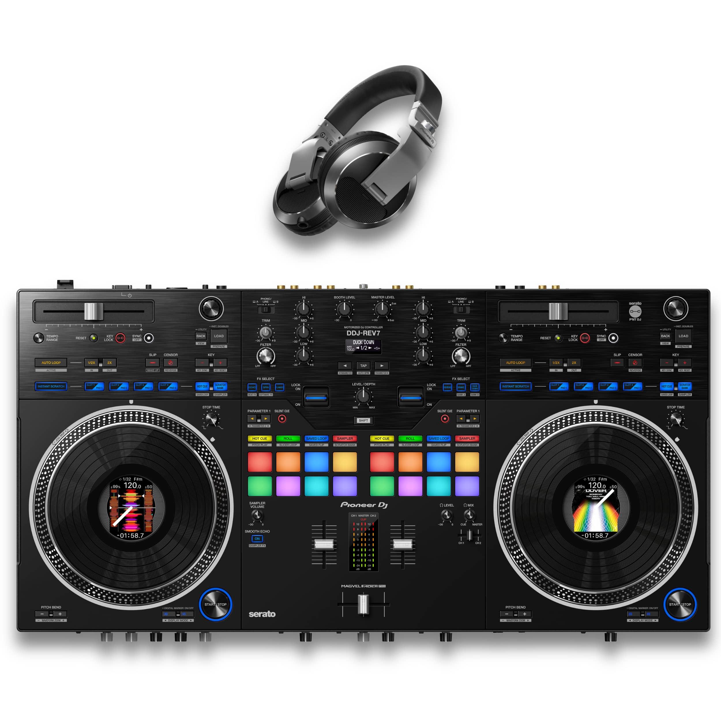Pioneer DJ DDJ-REV7 & Free HDJ-X7-S Headphones