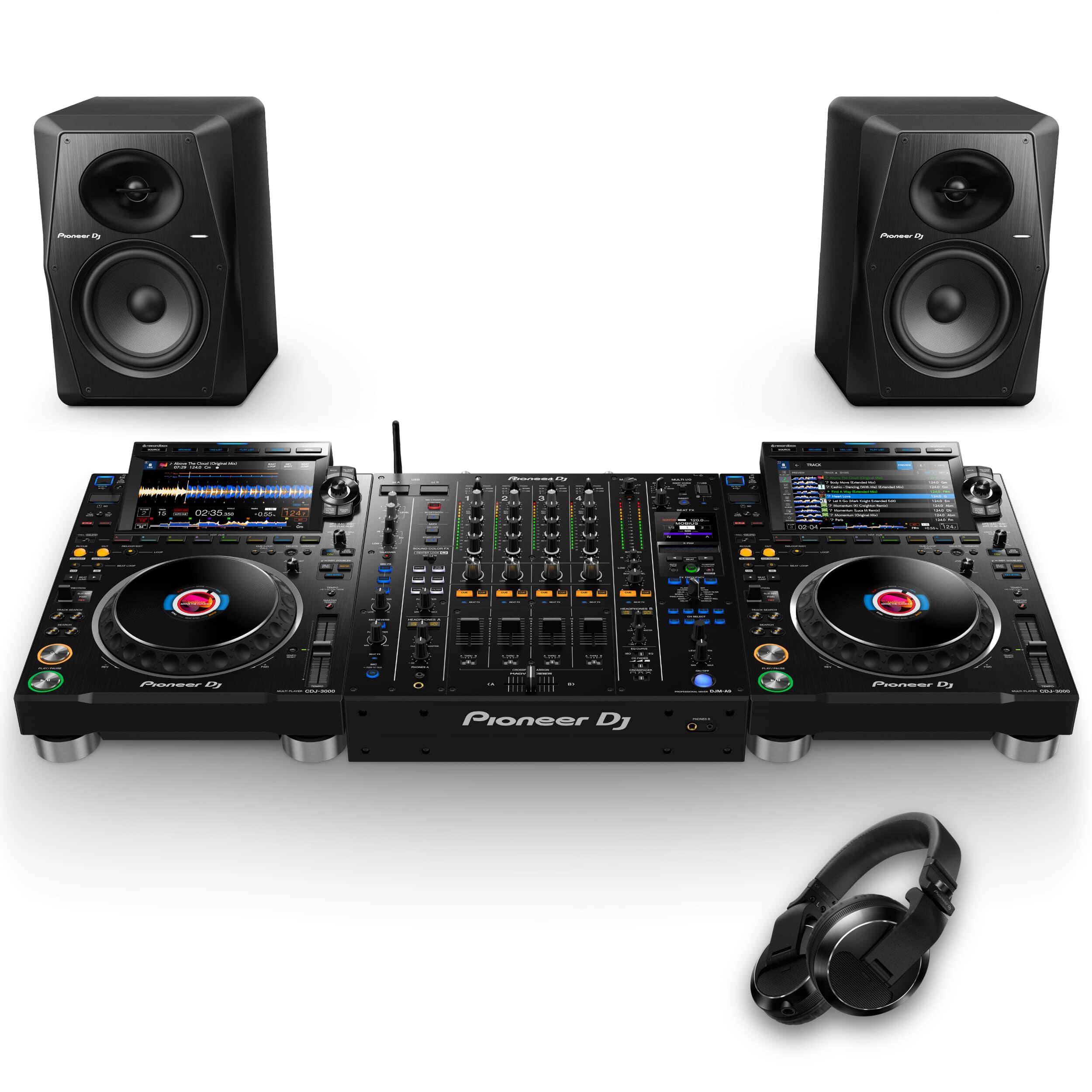 Pioneer DJ CDJ-3000 & DJM-A9 VM-70 Bundle