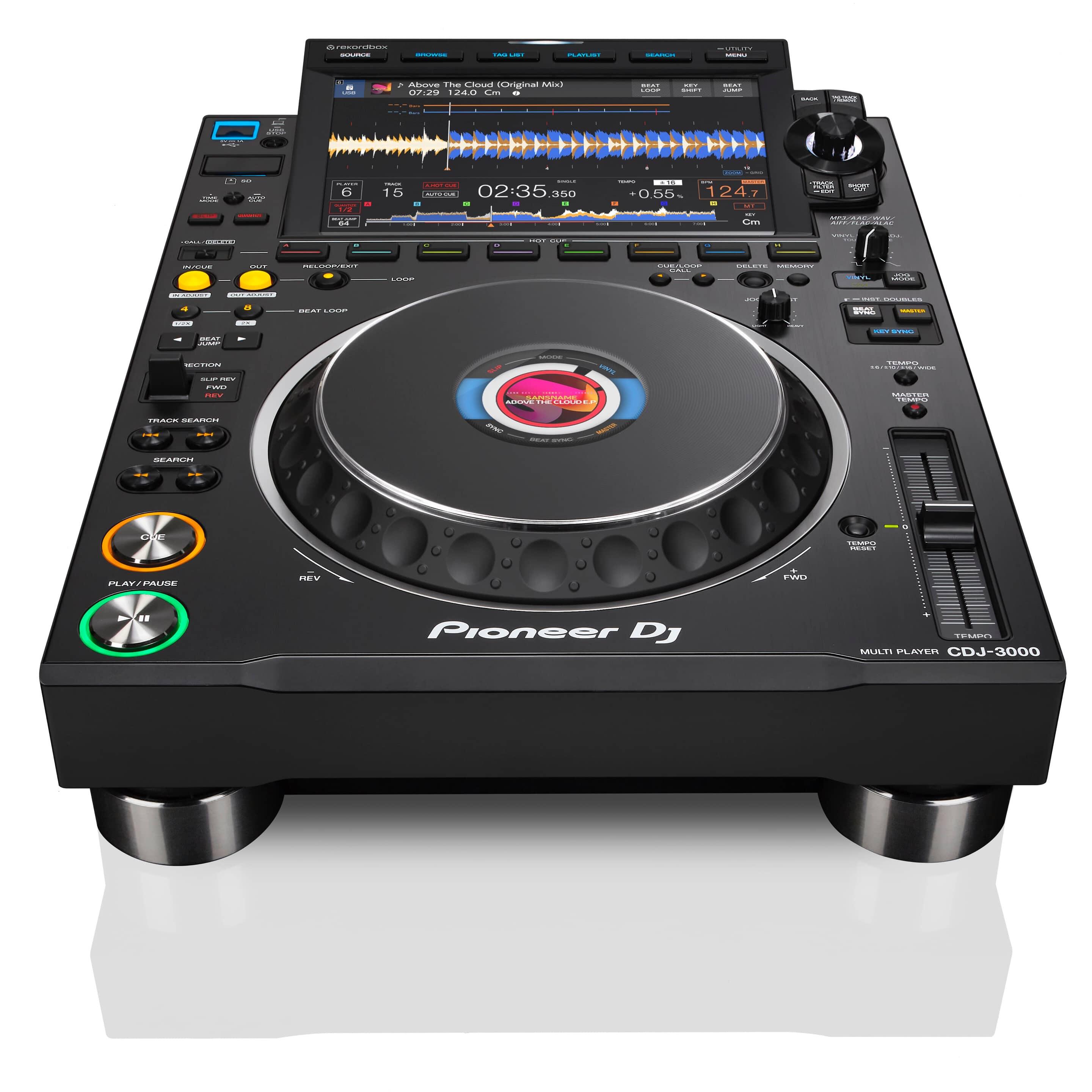 Pioneer DJ CDJ-3000 front angle
