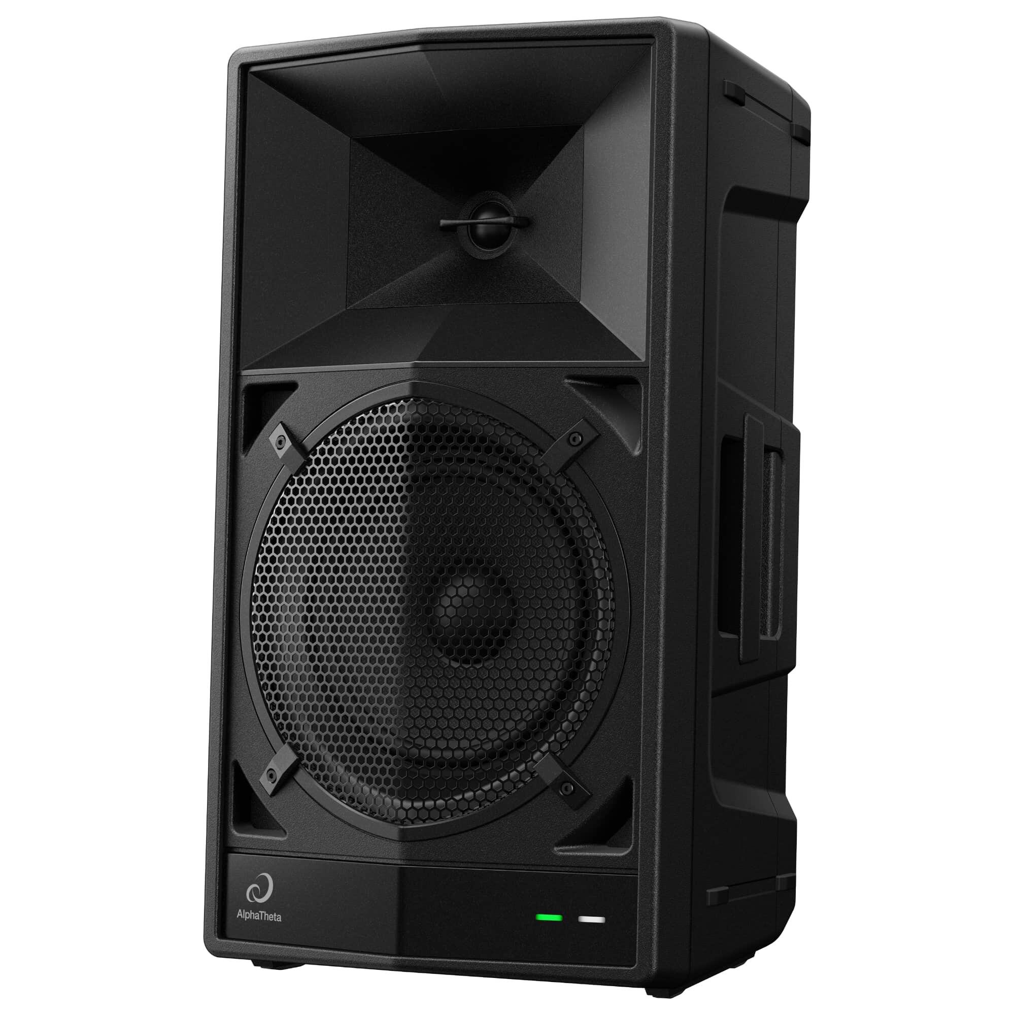 AlphaTheta WAVE-EIGHT Portable DJ speaker angle