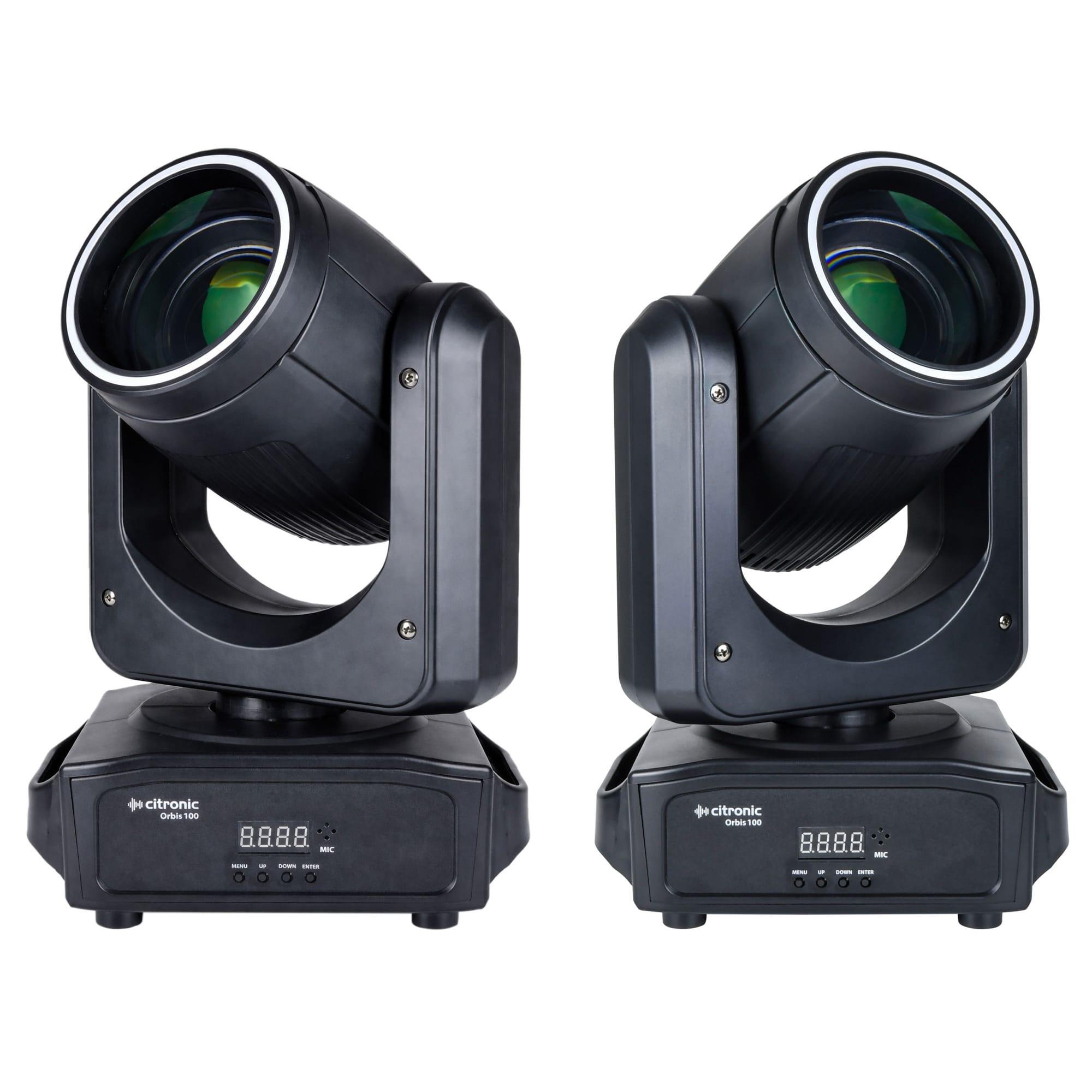 Citronic Orbis 100: 100w Led Beam Moving Head package