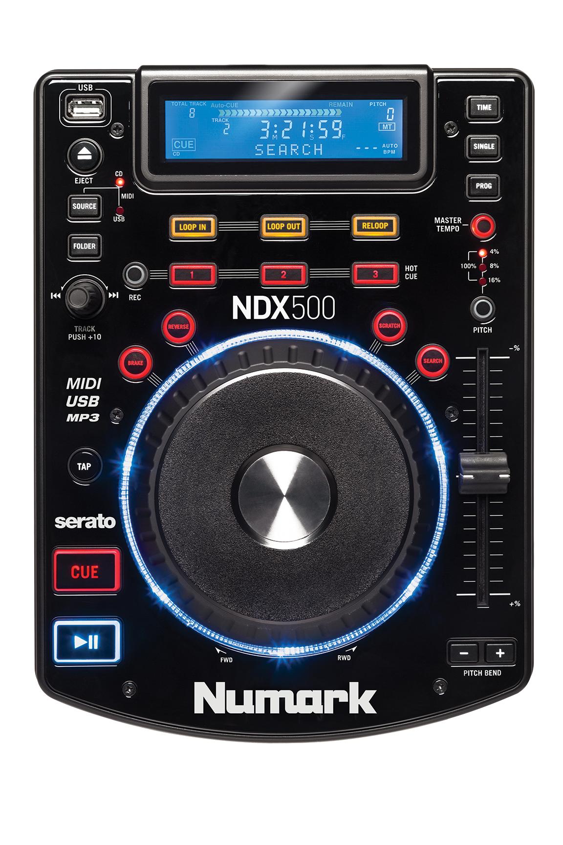 Numark NDX500 top