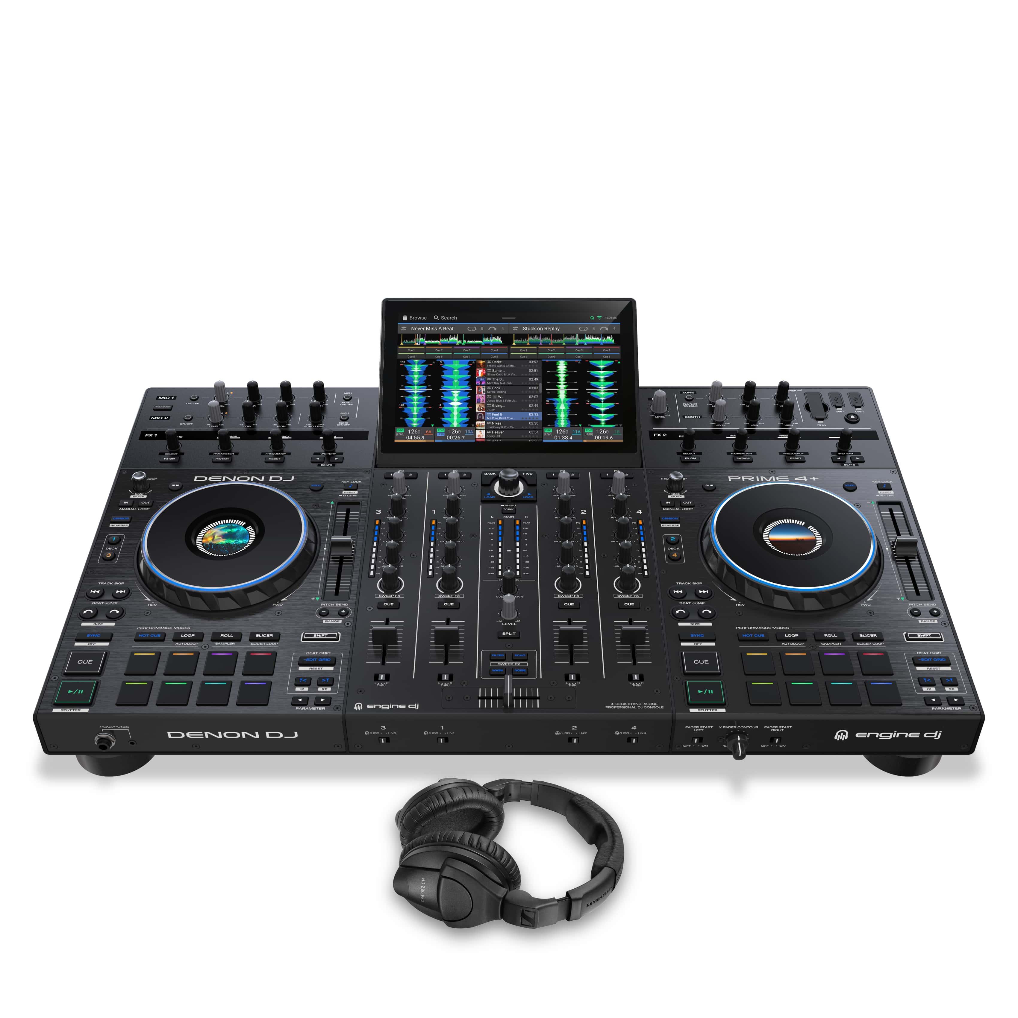 Denon DJ PRIME 4+ & HD280 Pro Package