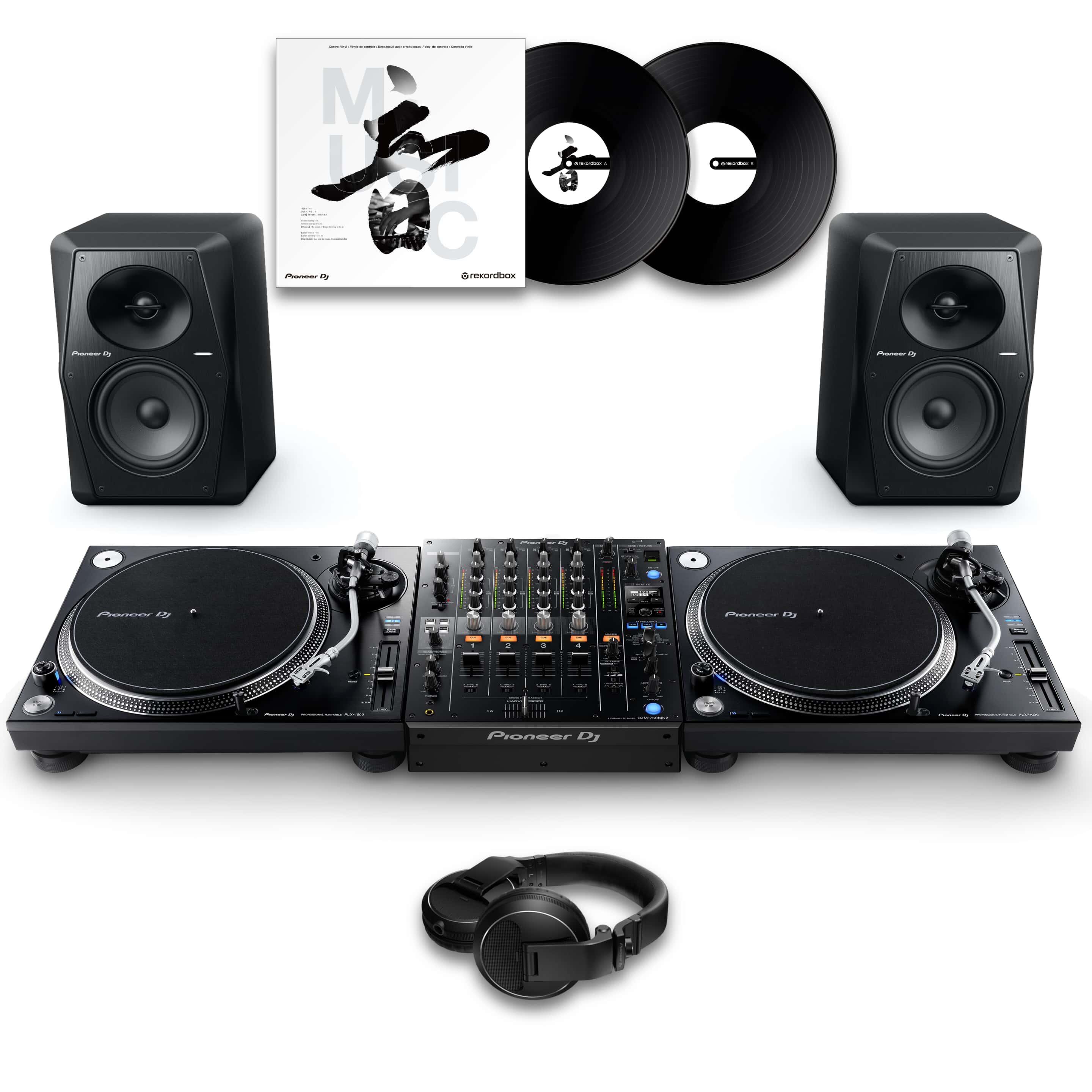 Pioneer DJ PLX-1000 & DJM-750MK2 VM-50 Bundle