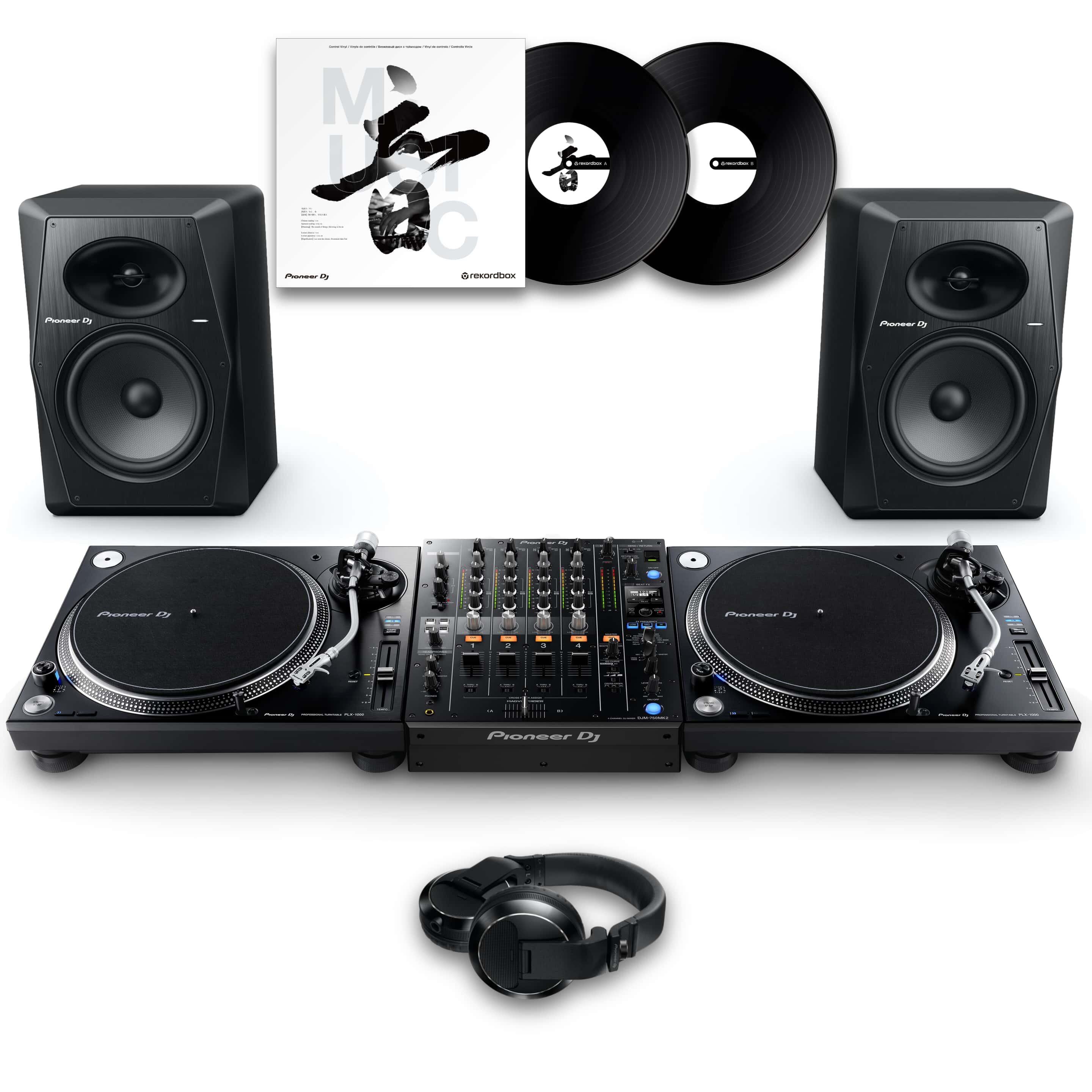 Pioneer DJ PLX-1000 & DJM-750MK2 VM-80 Bundle