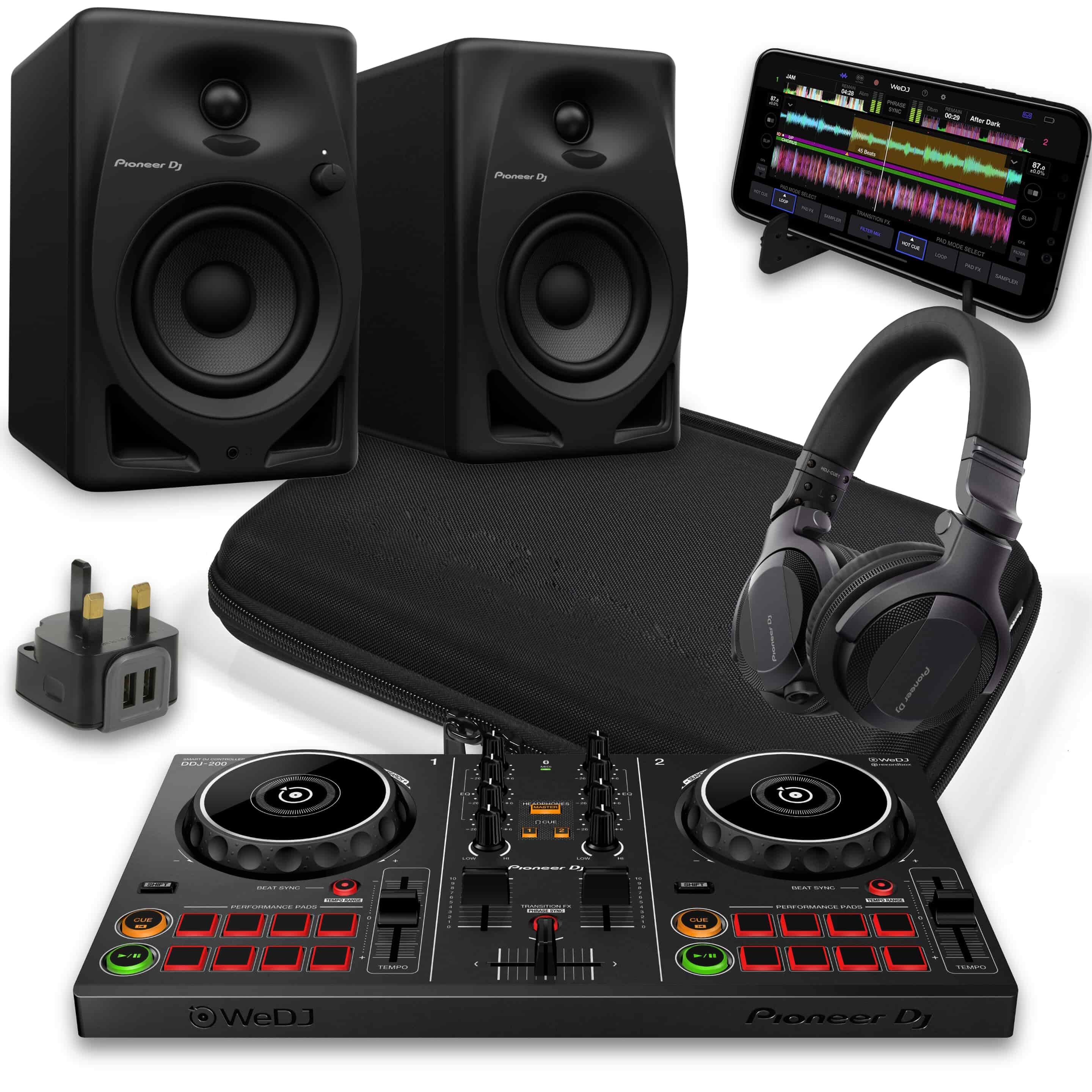 Pioneer DJ DDJ-200 & DM-40D CUE1 Bundle