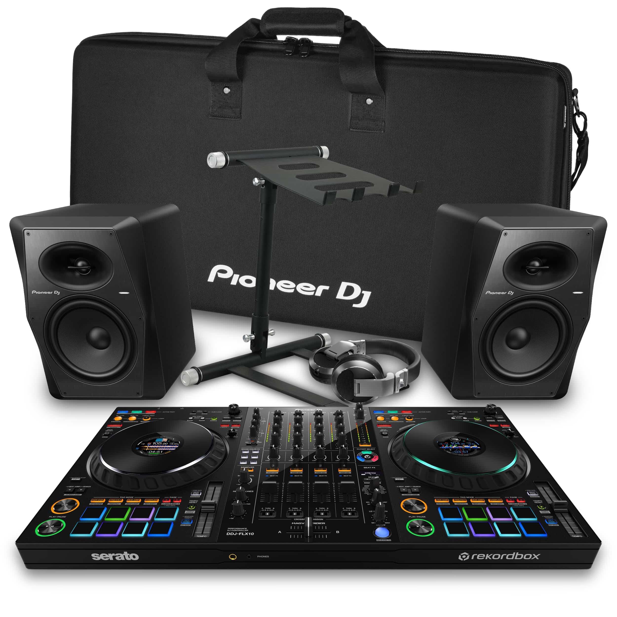 Pioneer DJ DDJ-FLX10 & VM-80 Complete Bundle