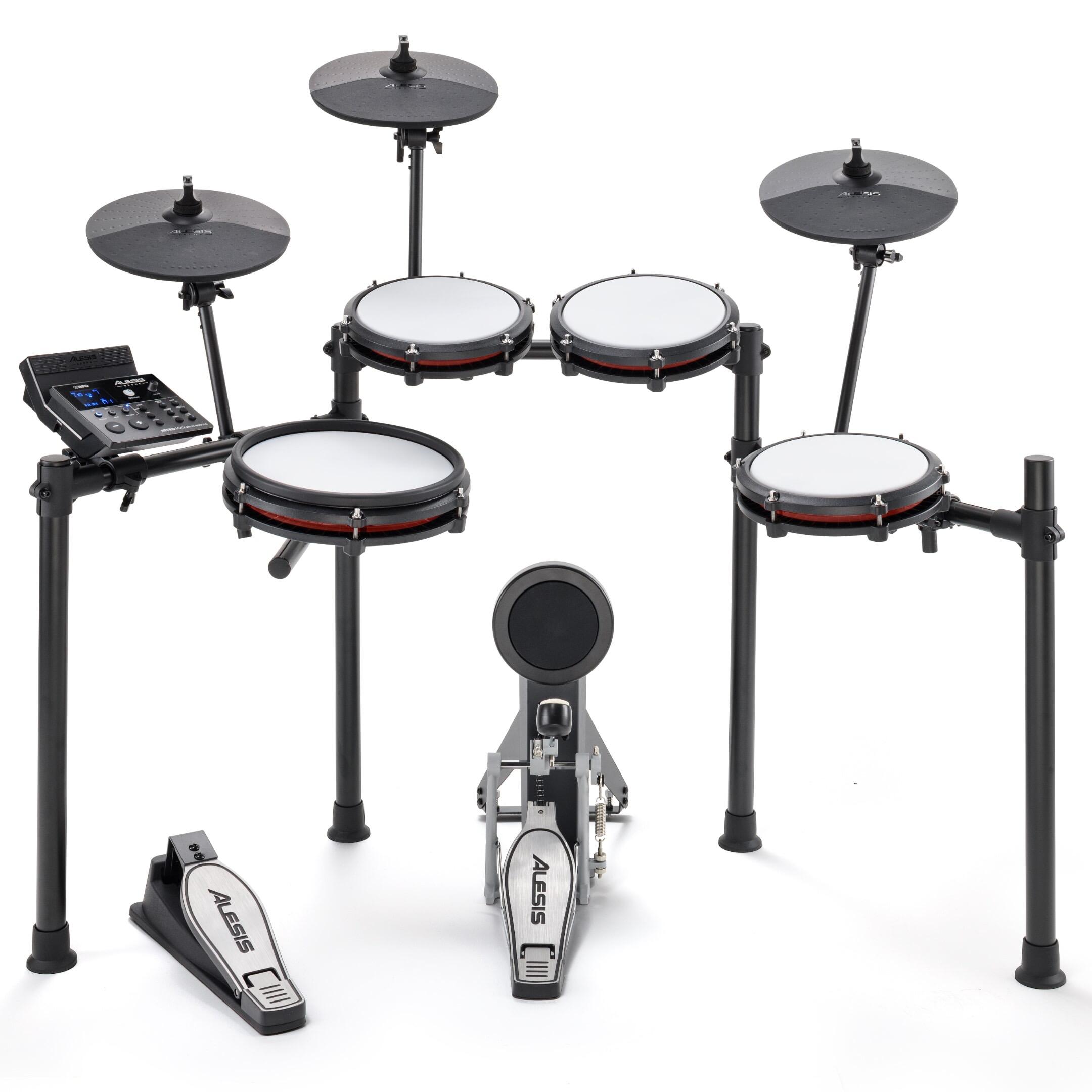 Alesis Nitro Max Kit - Eight Piece Electronic Drum Kit with Mesh Heads and Bluetooth front