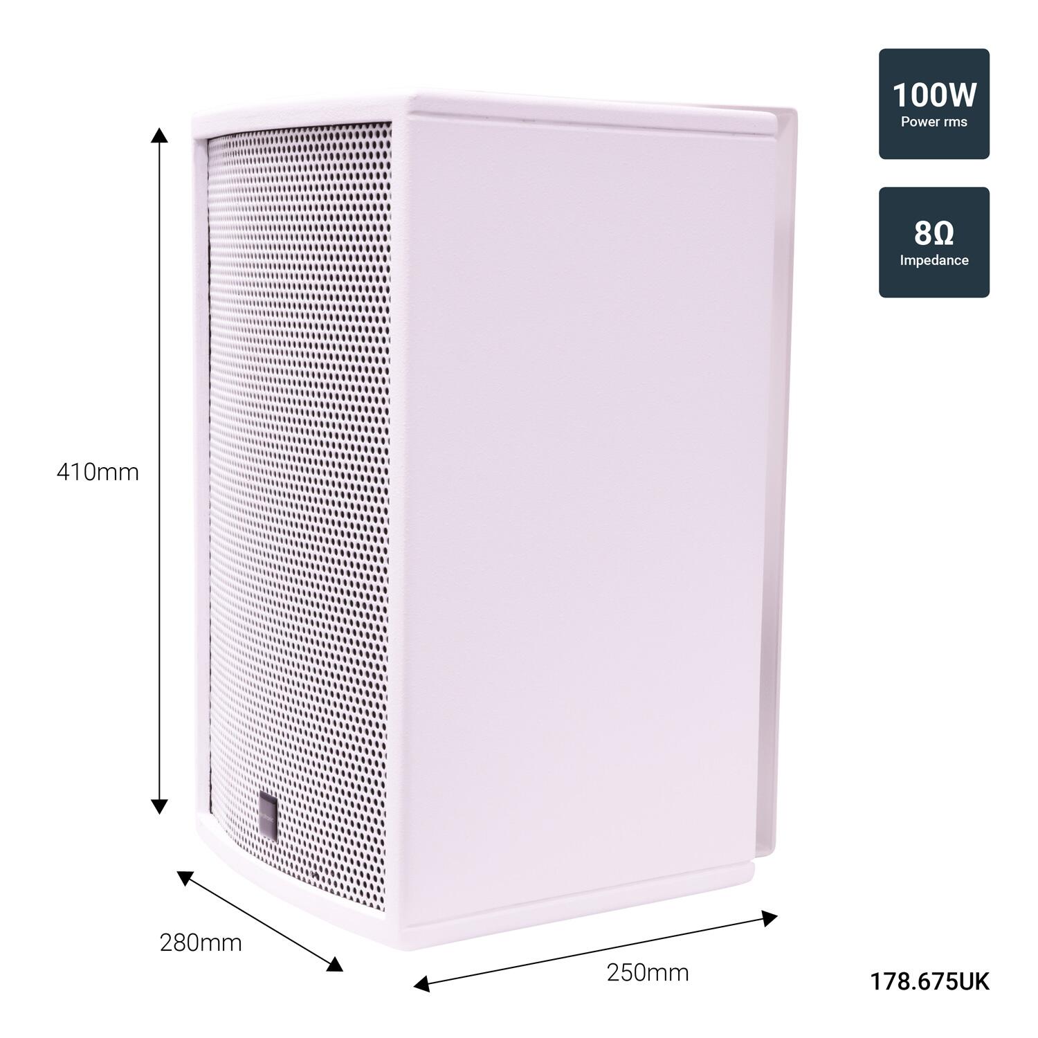 Citronic CS-810W Passive Speaker White details