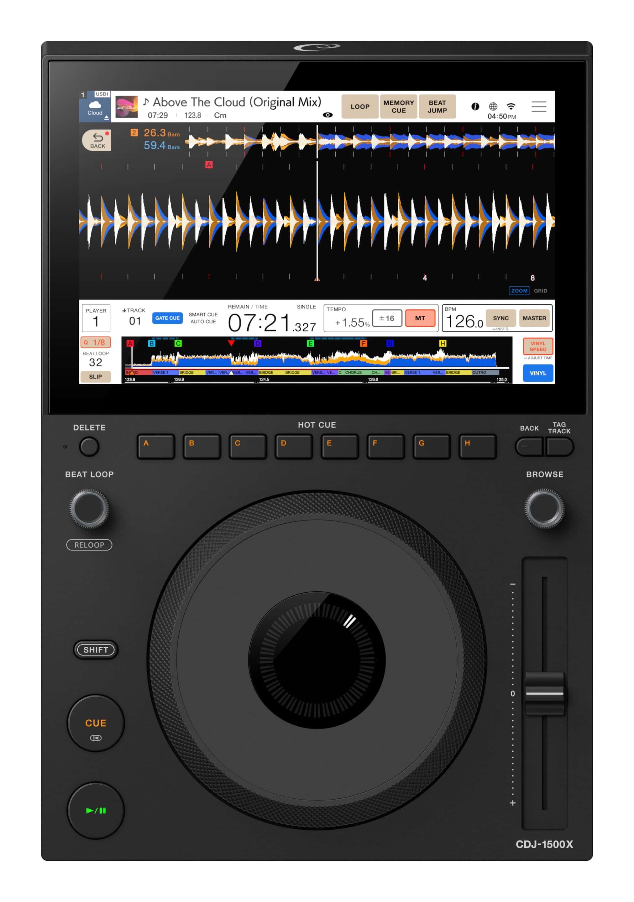 AlphaTheta CDJ-1500X DJ Multi Player light mode