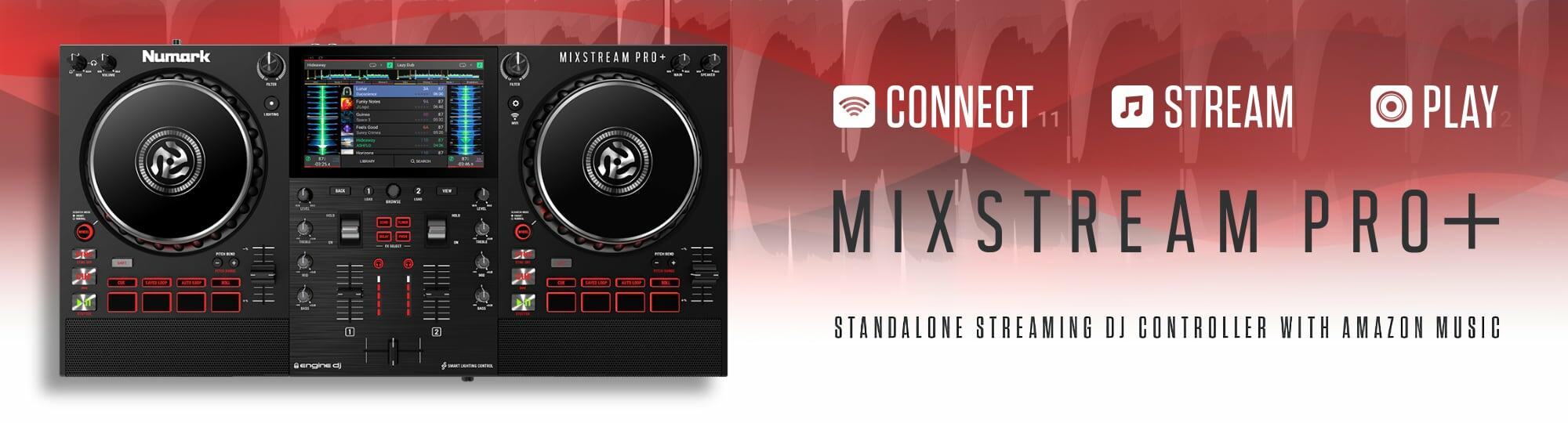 Mixstream Pro + Standalone Streaming DJ Controller with Amazon Music
