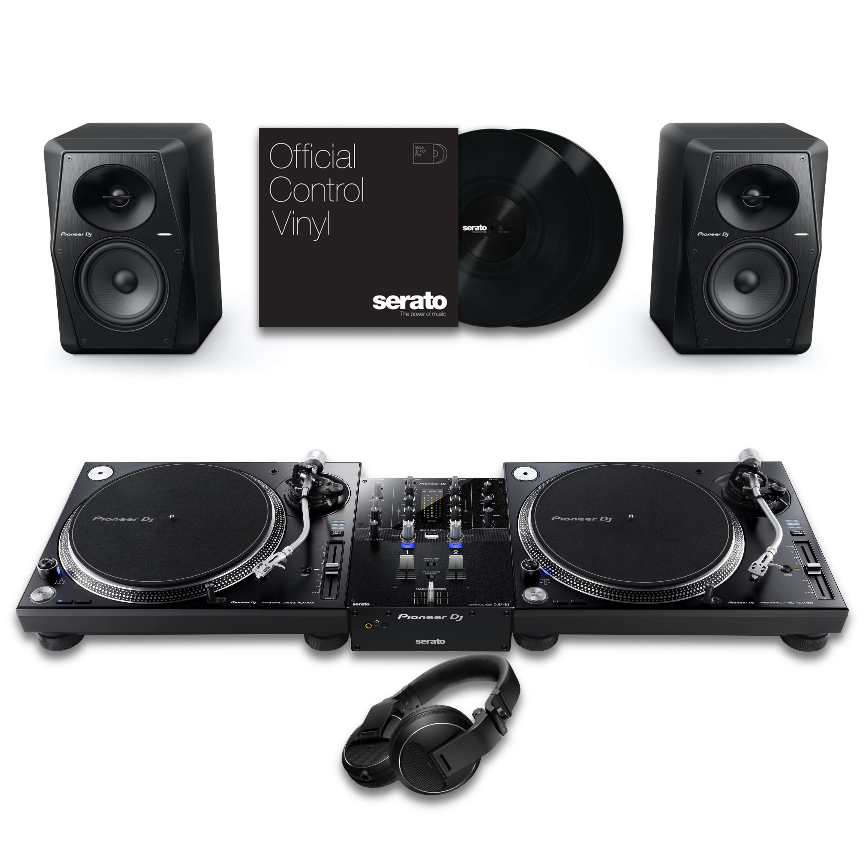 Pioneer DJ PLX-1000 & DJM-S3 VM-50 Bundle