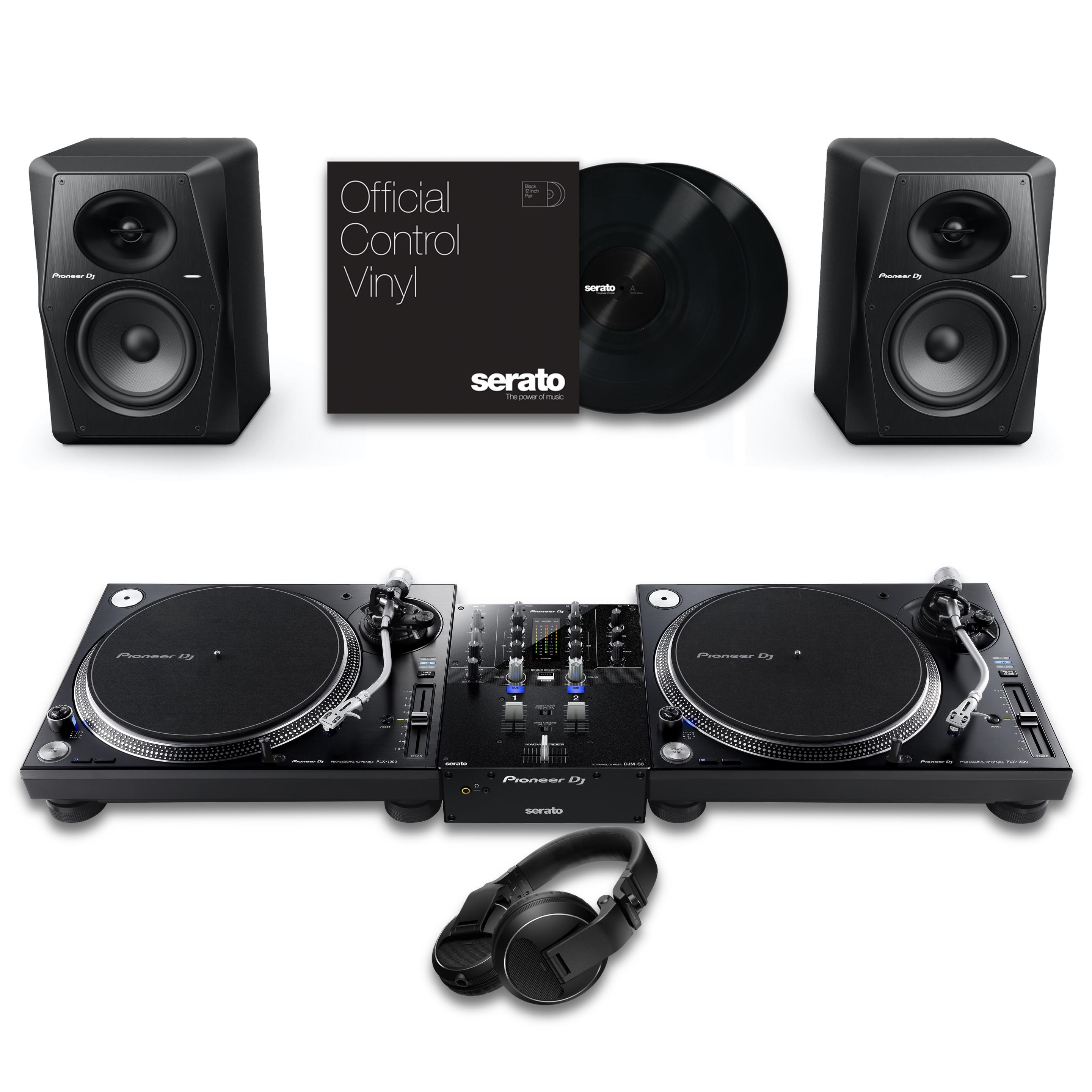 Pioneer DJ PLX-1000 & DJM-S3 VM-70 Bundle