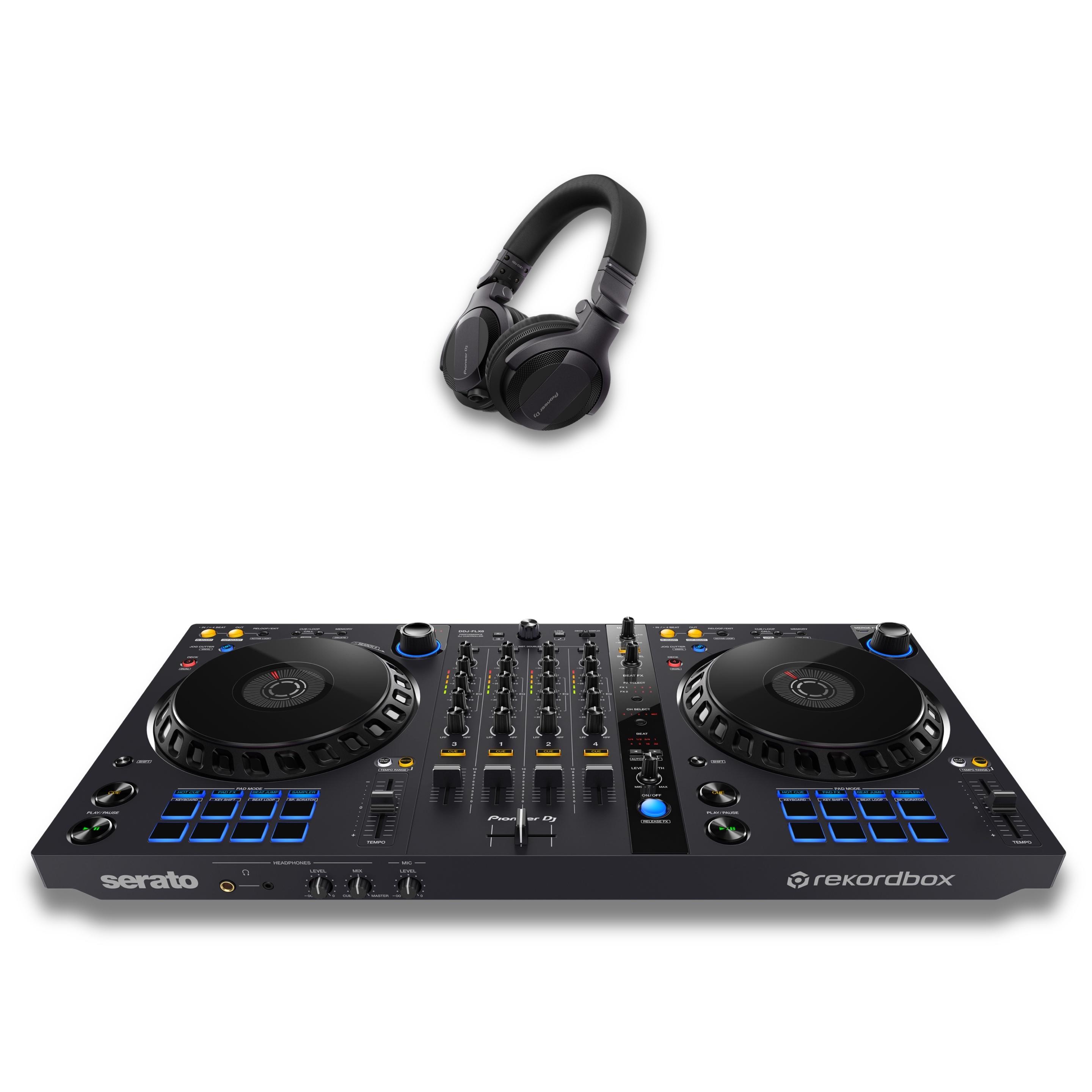Pioneer DJ DDJ-FLX6 & HDJ-CUE Package