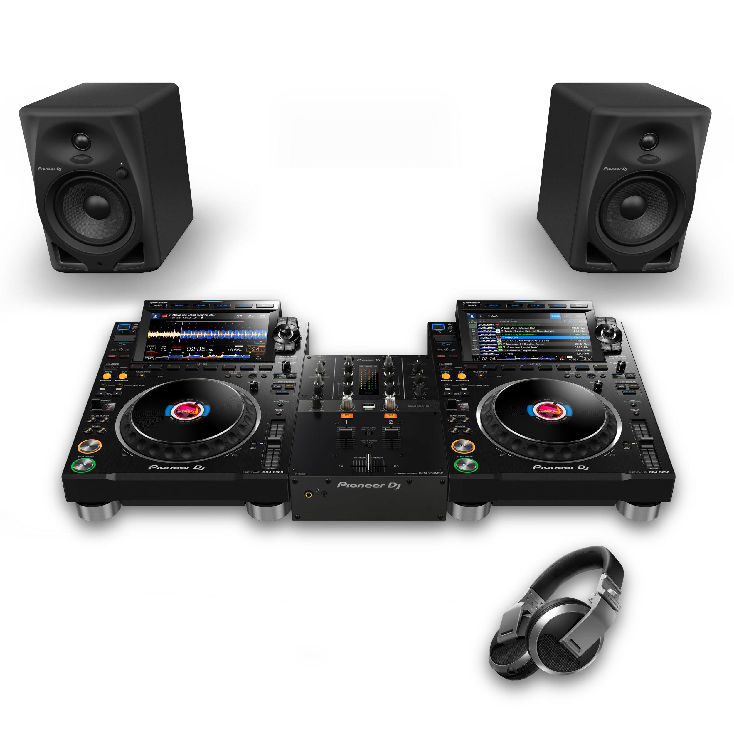Pioneer DJ CDJ-3000 & DJM-250MK2 DM-50D Bundle