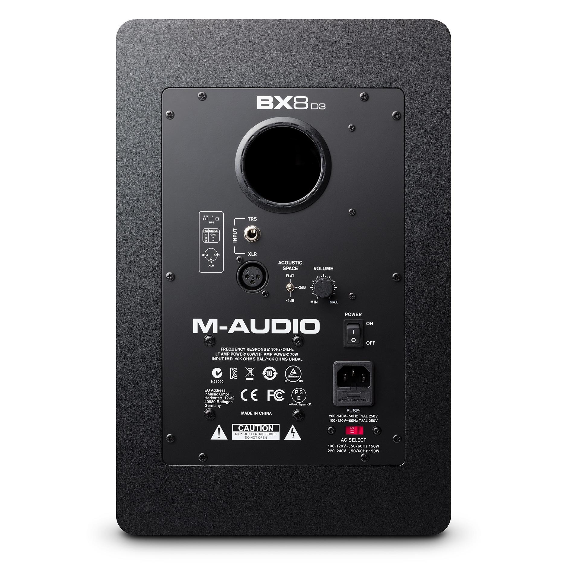 M Audio BX8 D3 back