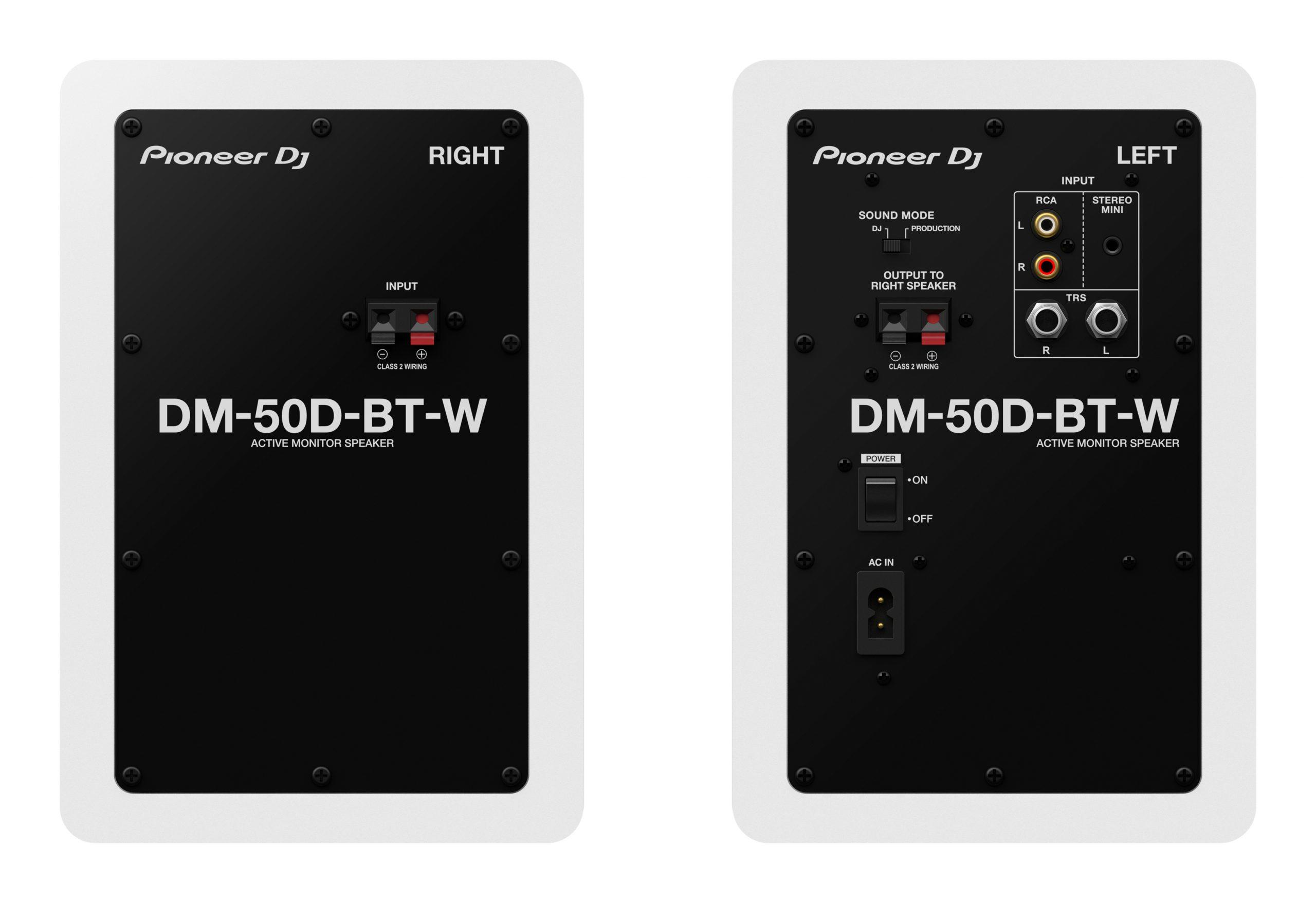 Pioneer DJ DM-50D-BT-W Speakers rear