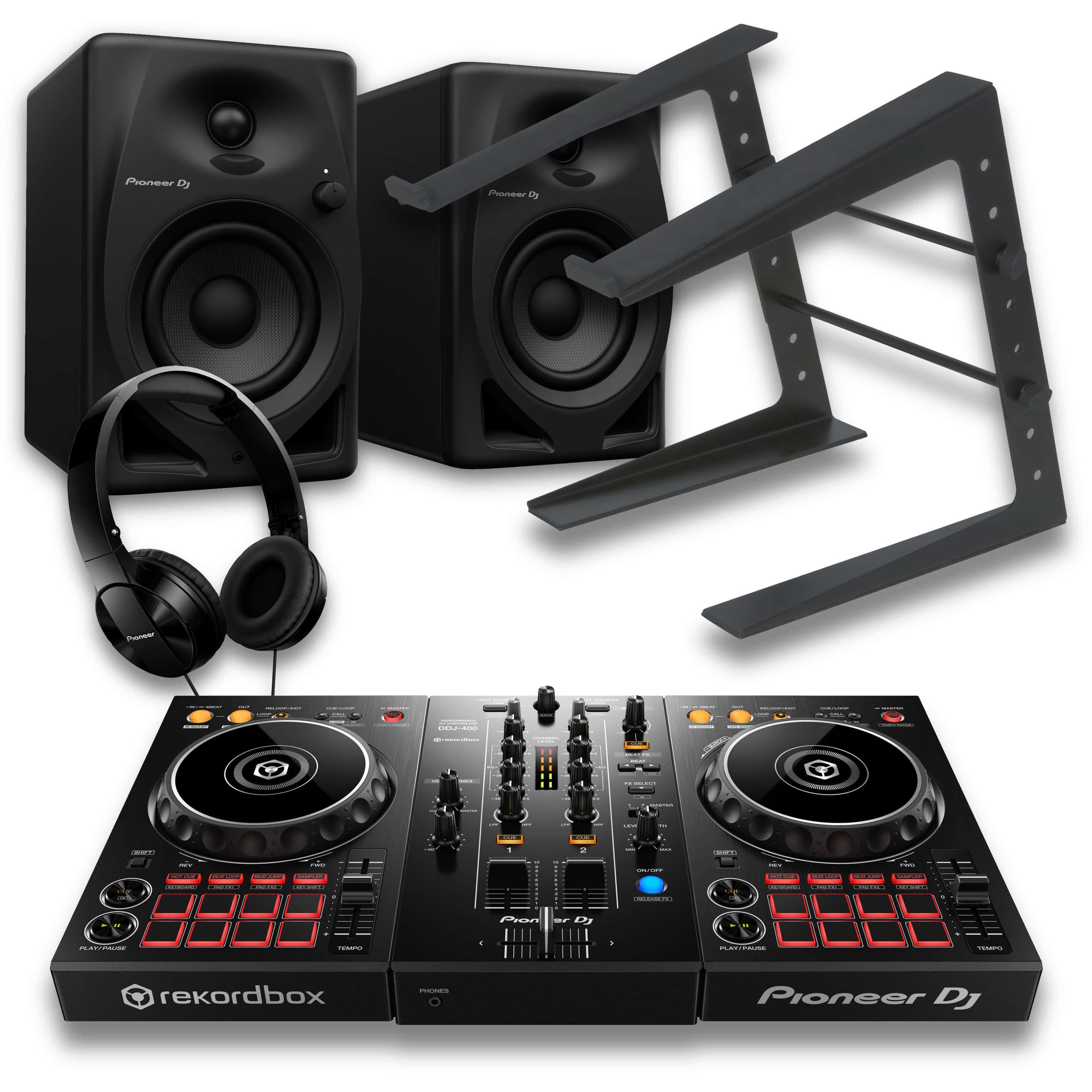 Pioneer DJ DDJ-400 & DM-40D Bundle