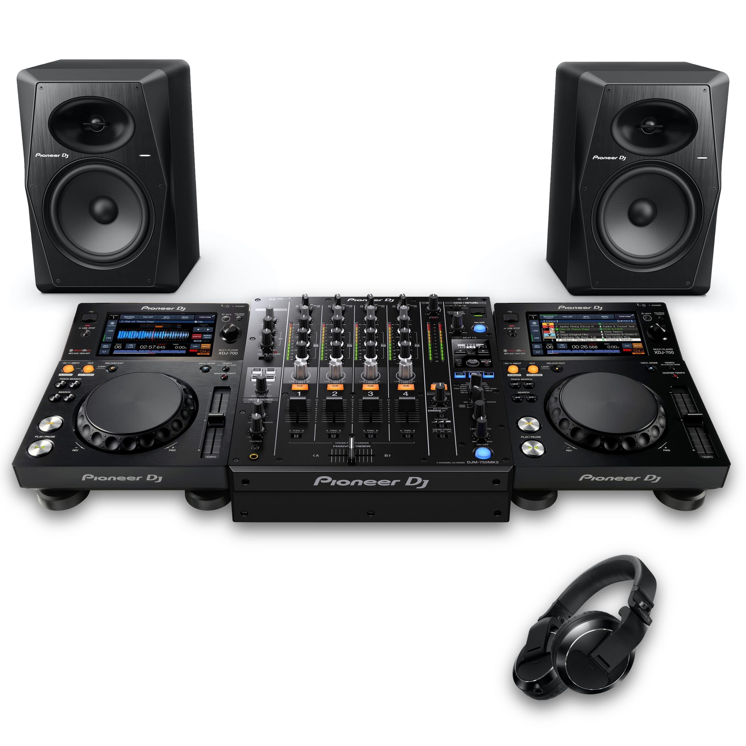 Pioneer DJ XDJ-700 & DJM-750MK2 VM-80 Bundle