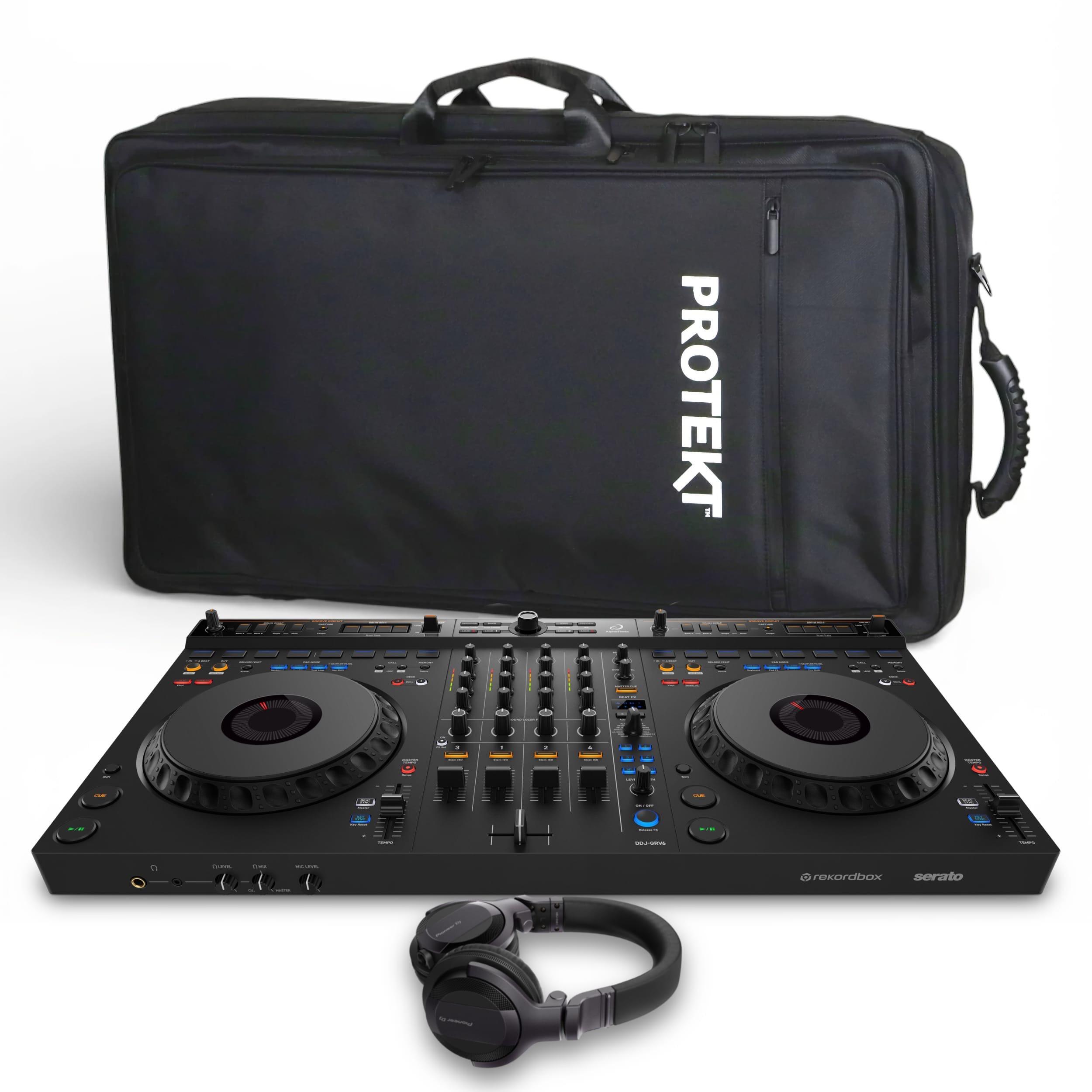 Pioneer DJ DDJ-FLX4 & DM-40D-W CUE1 Package