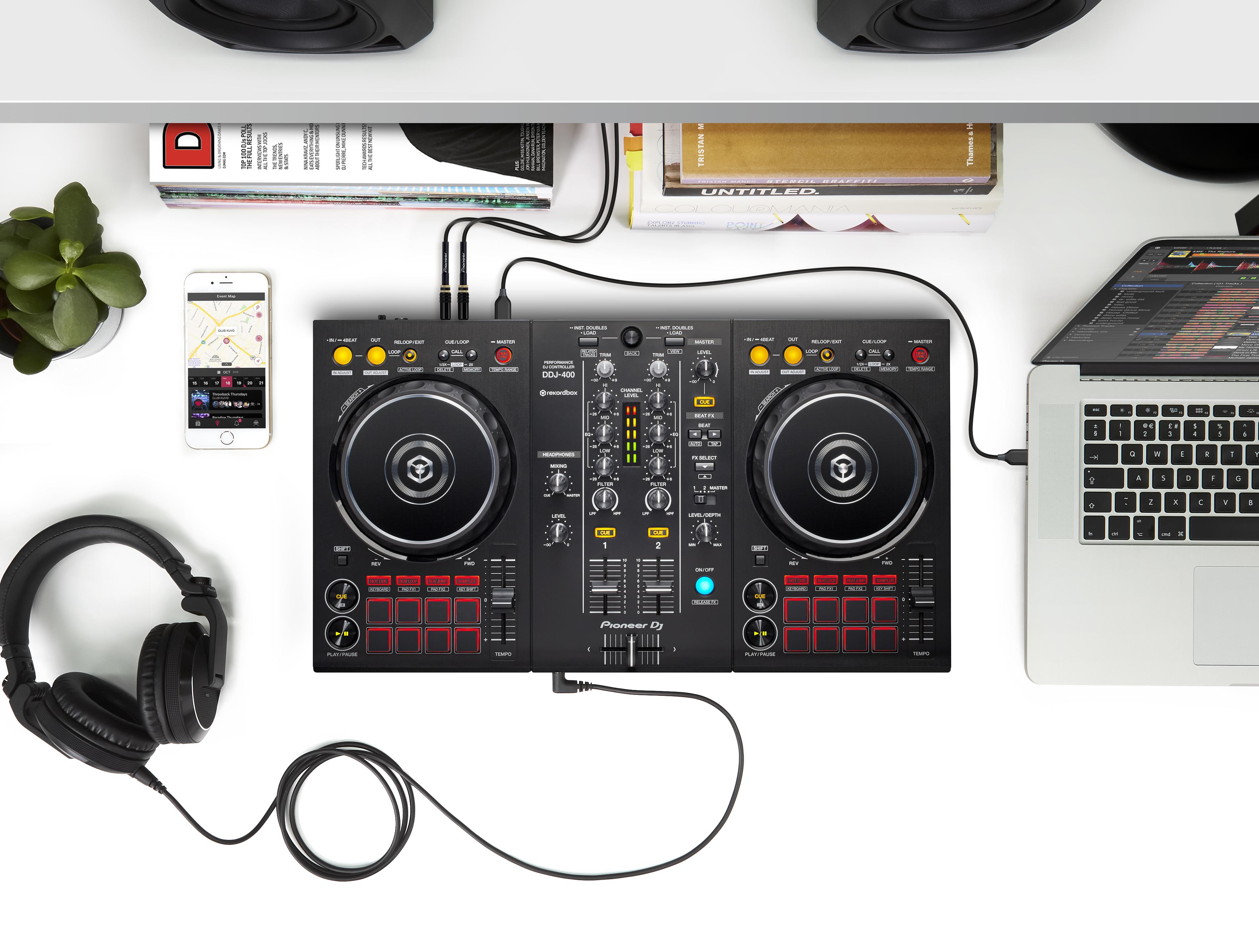 Pioneer DJ DDJ-400 2-channel DJ controller for rekordbox DJ B Stock