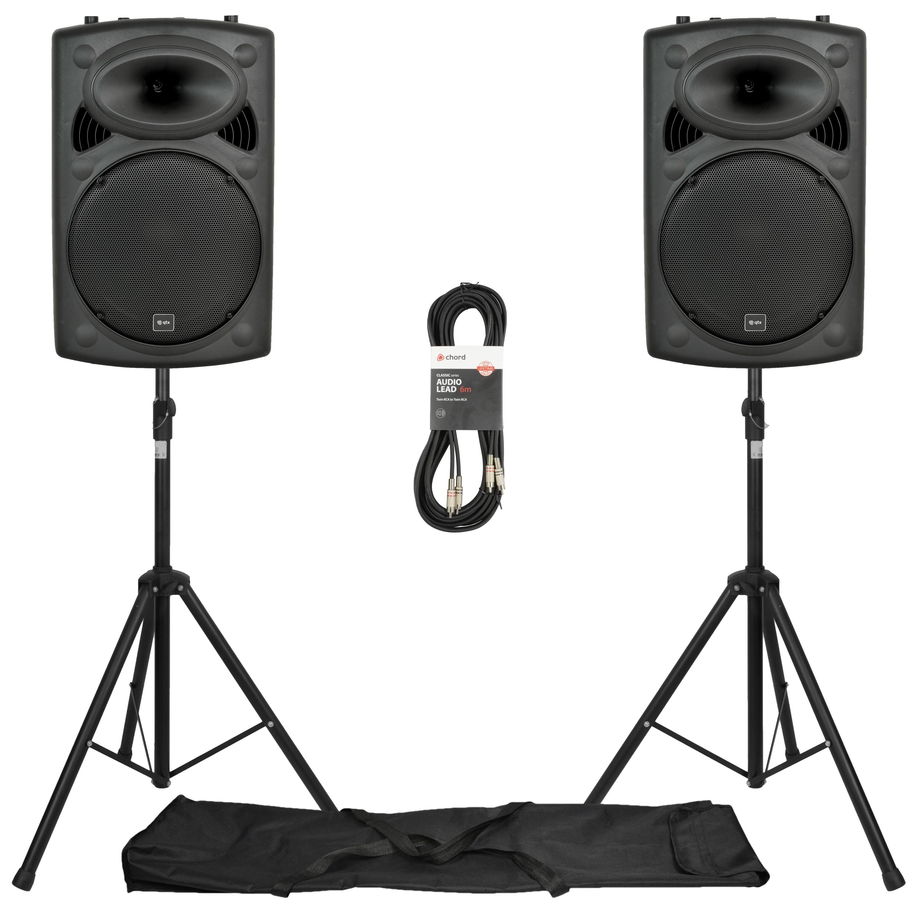 QTX QR15K active speaker package