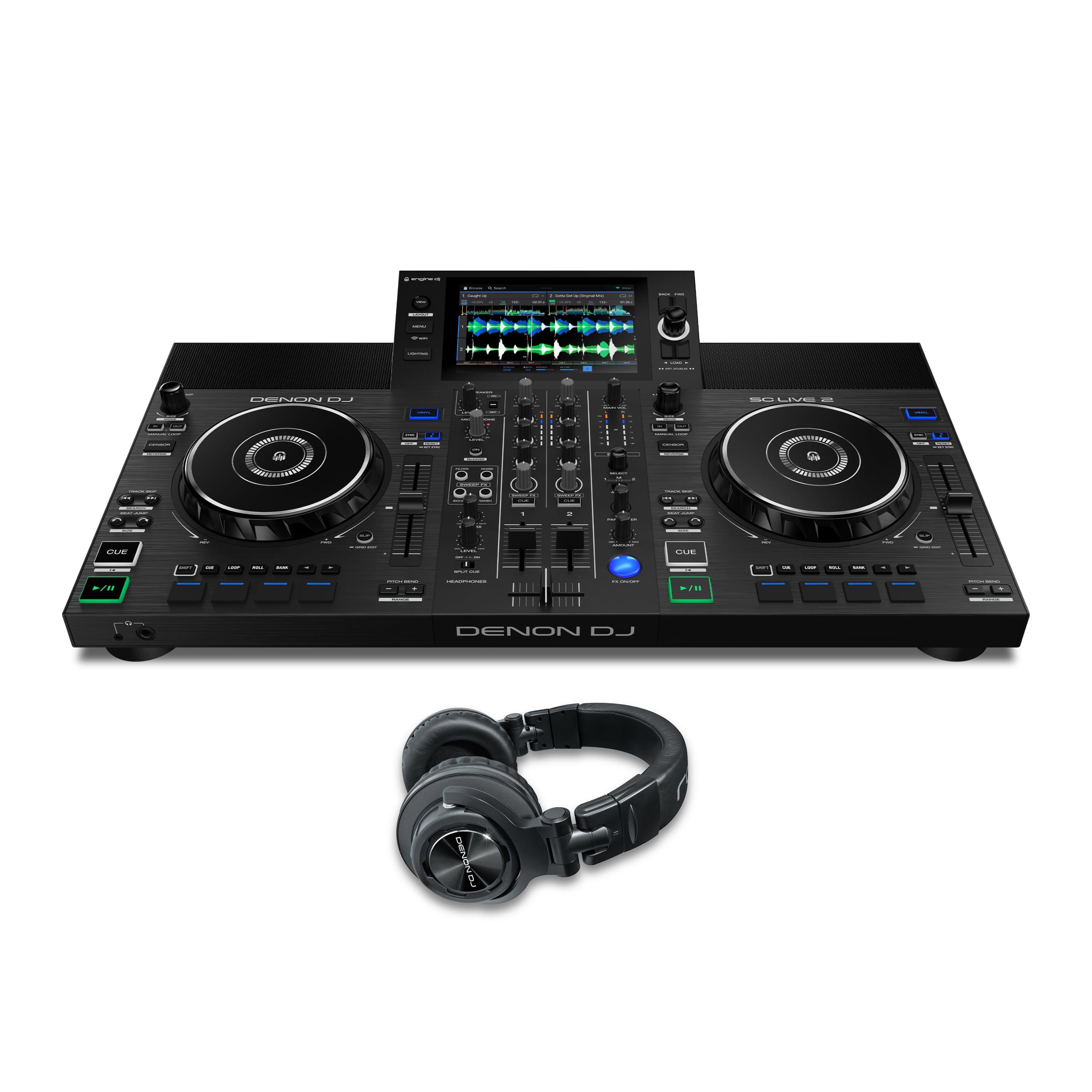 Denon DJ SC LIVE 2 & HP1100 Package