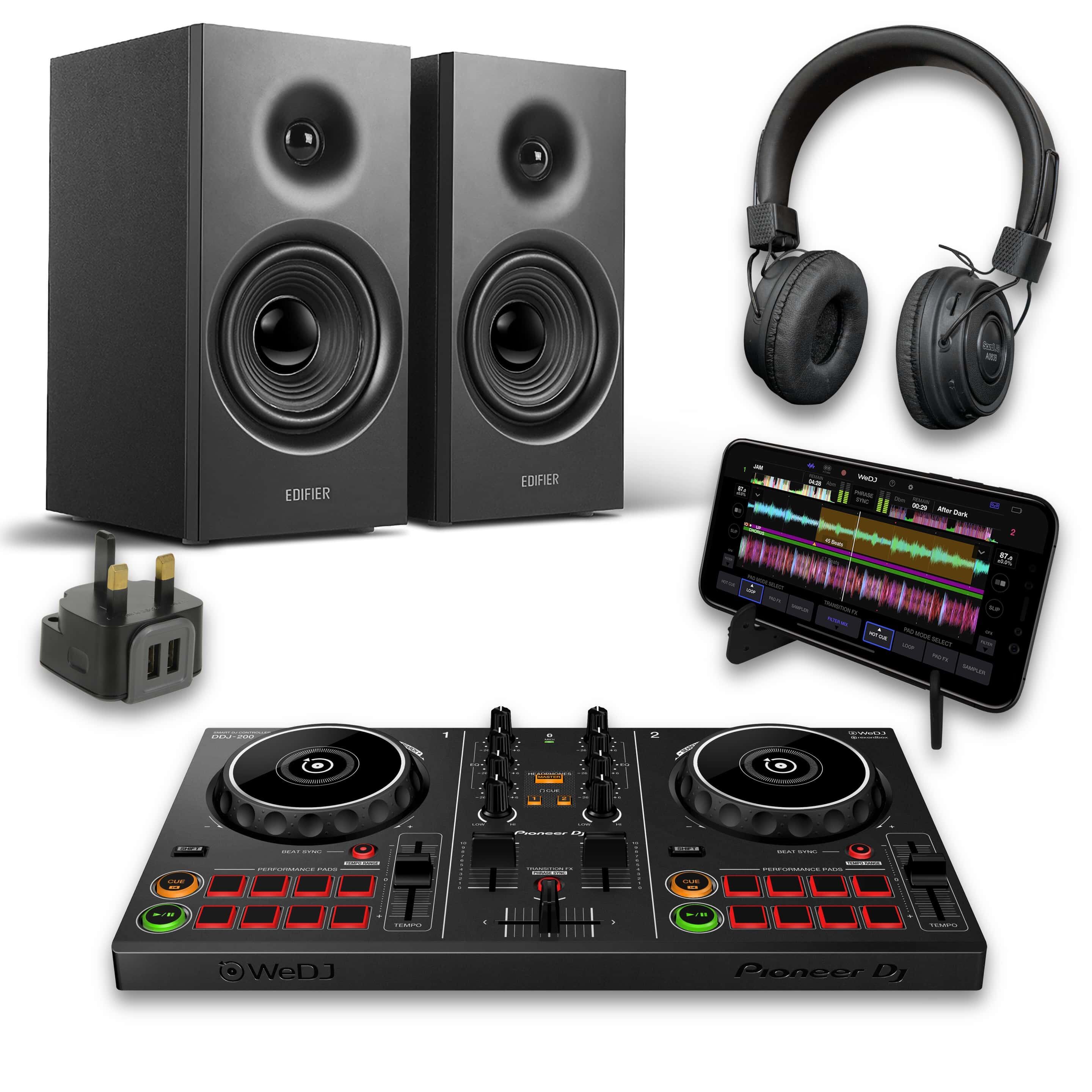 Pioneer DJ DDJ-200 & R1080BT DJ Bundle