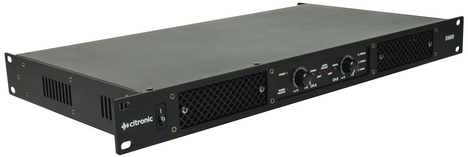 Citronic D600 Class-D Amplifier angle