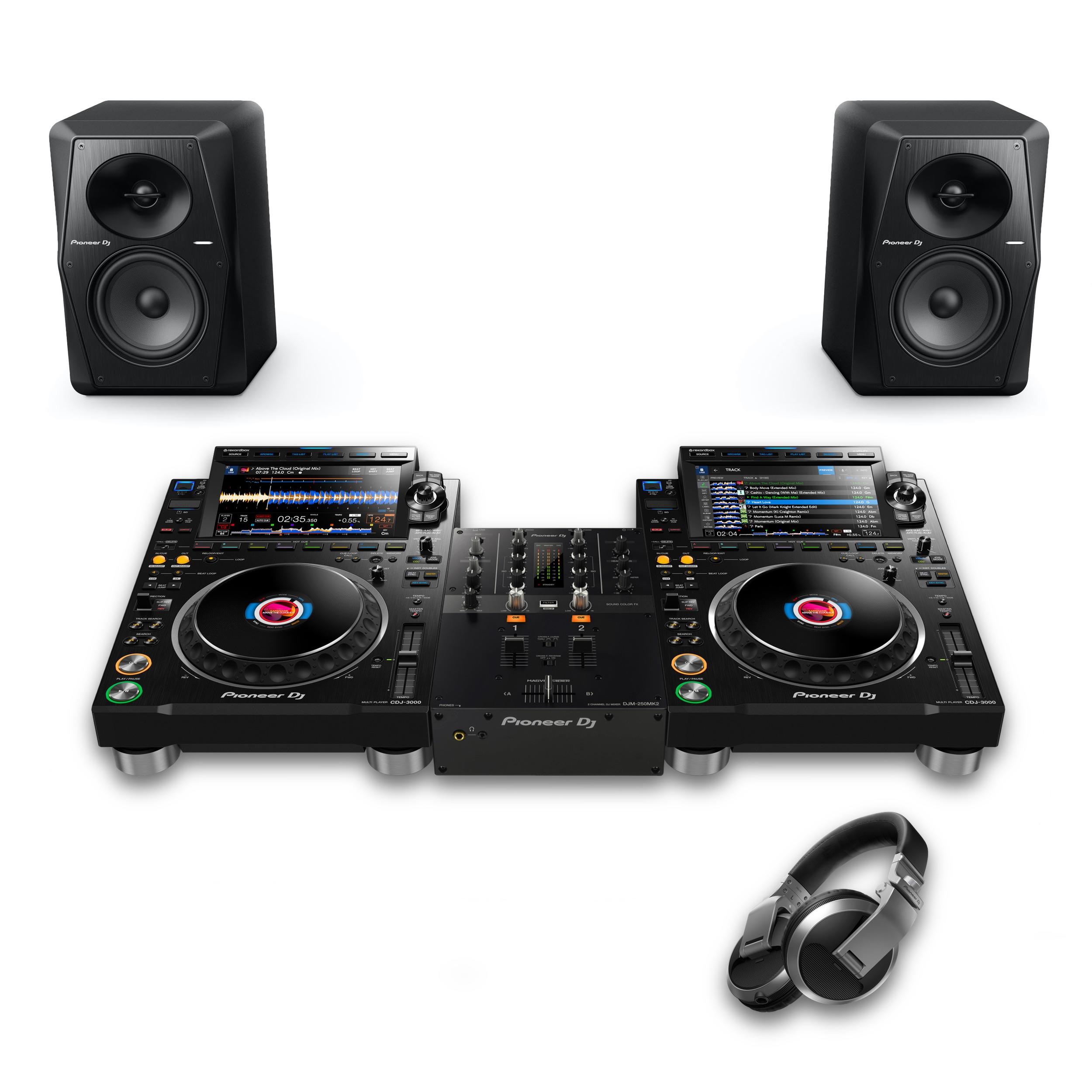 Pioneer DJ CDJ-3000 & DJM-250MK2 VM-50 Bundle