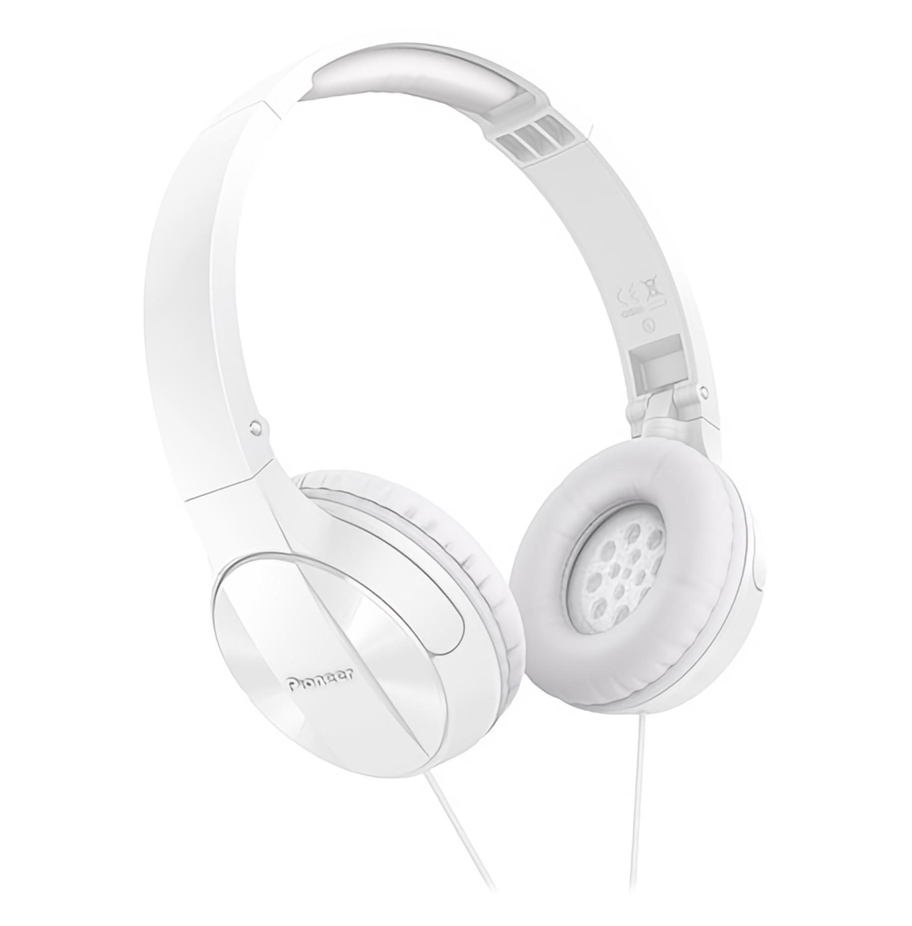 Pioneer white headphones