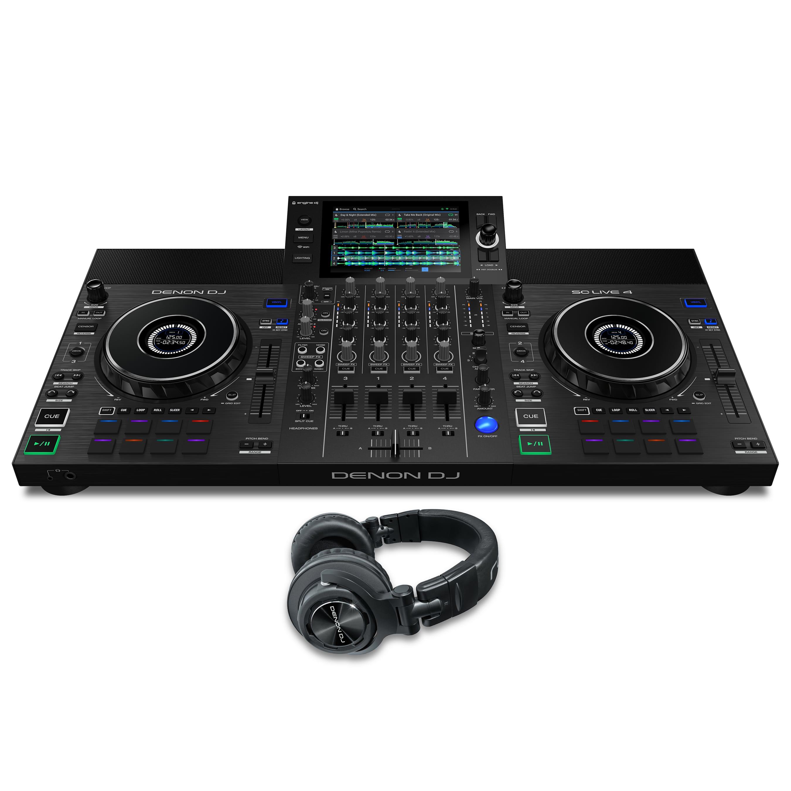 Denon DJ SC LIVE 4 & HP1100 Package