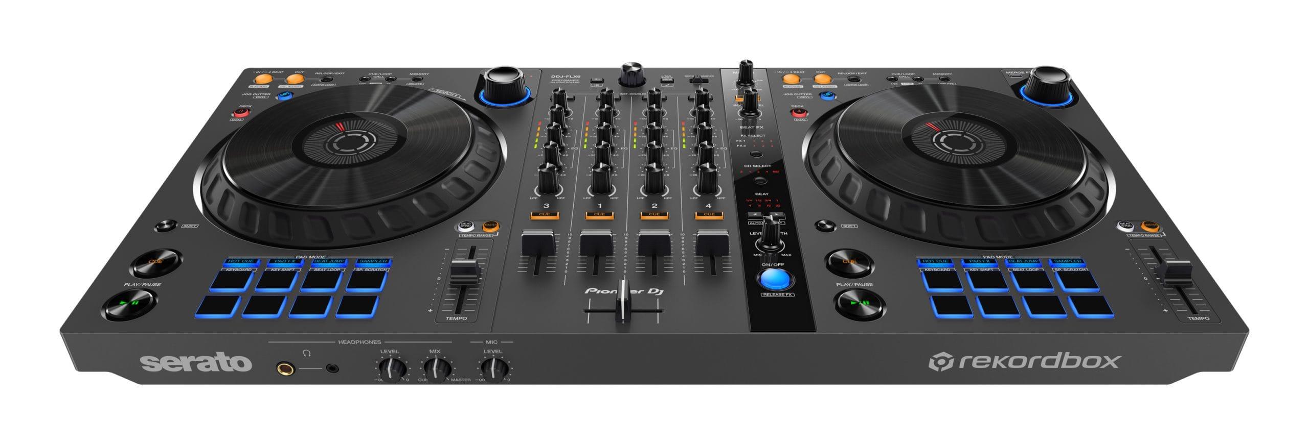 Pioneer DJ DDJ-FLX6-GT front angle