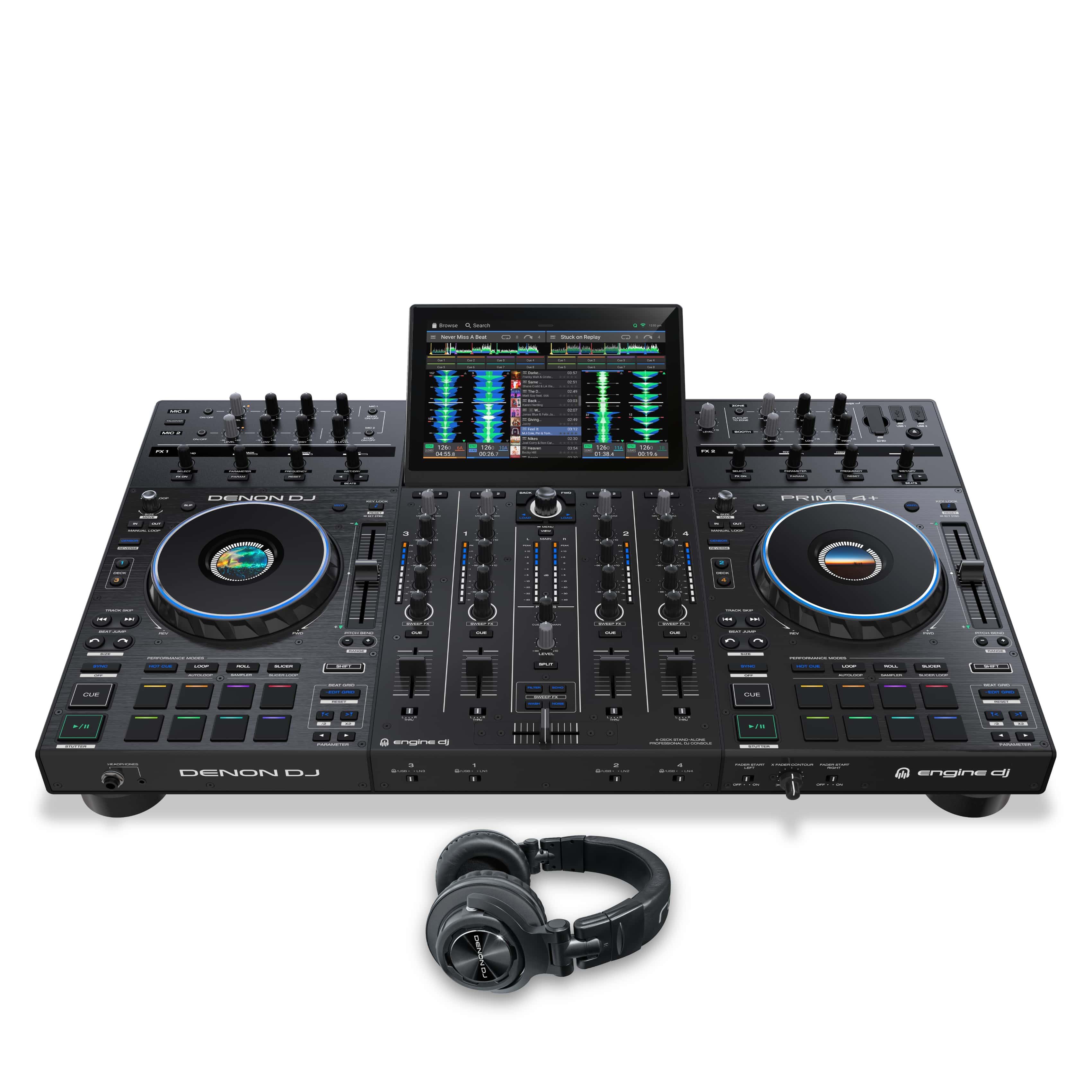Denon DJ PRIME 4+ & HP1100 Package