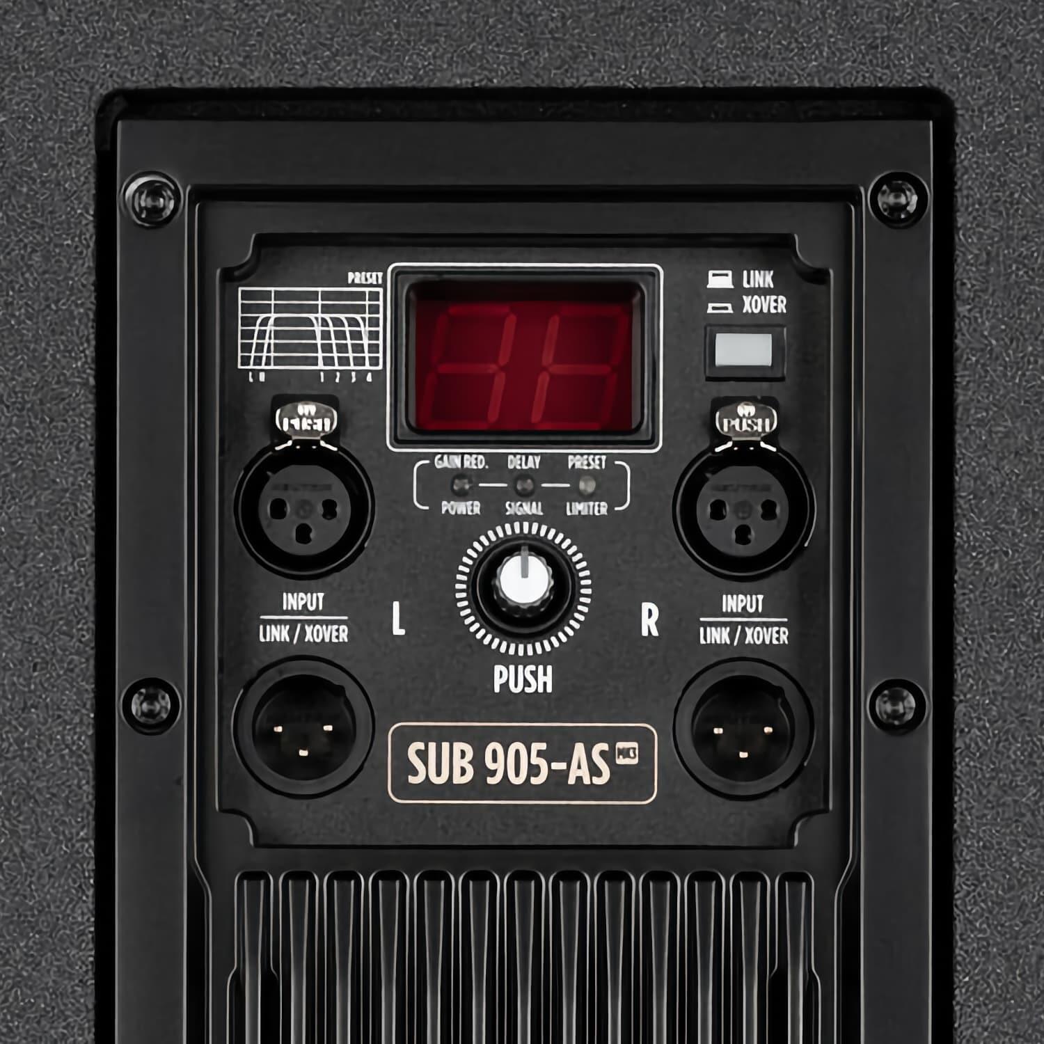 RCF SUB 905 AS-MK3 controls