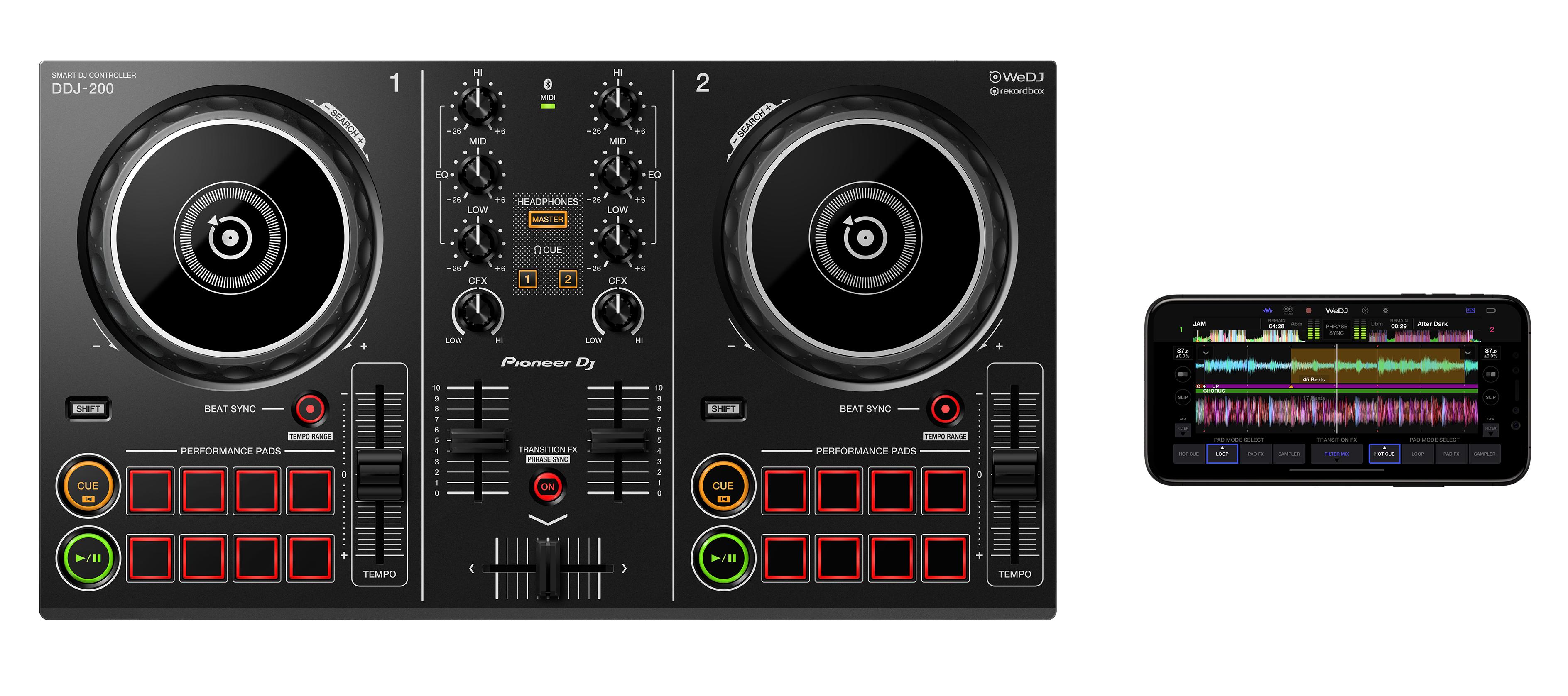 Pioneer DJ DDJ-200 2-channel Smart DJ controller B Stock