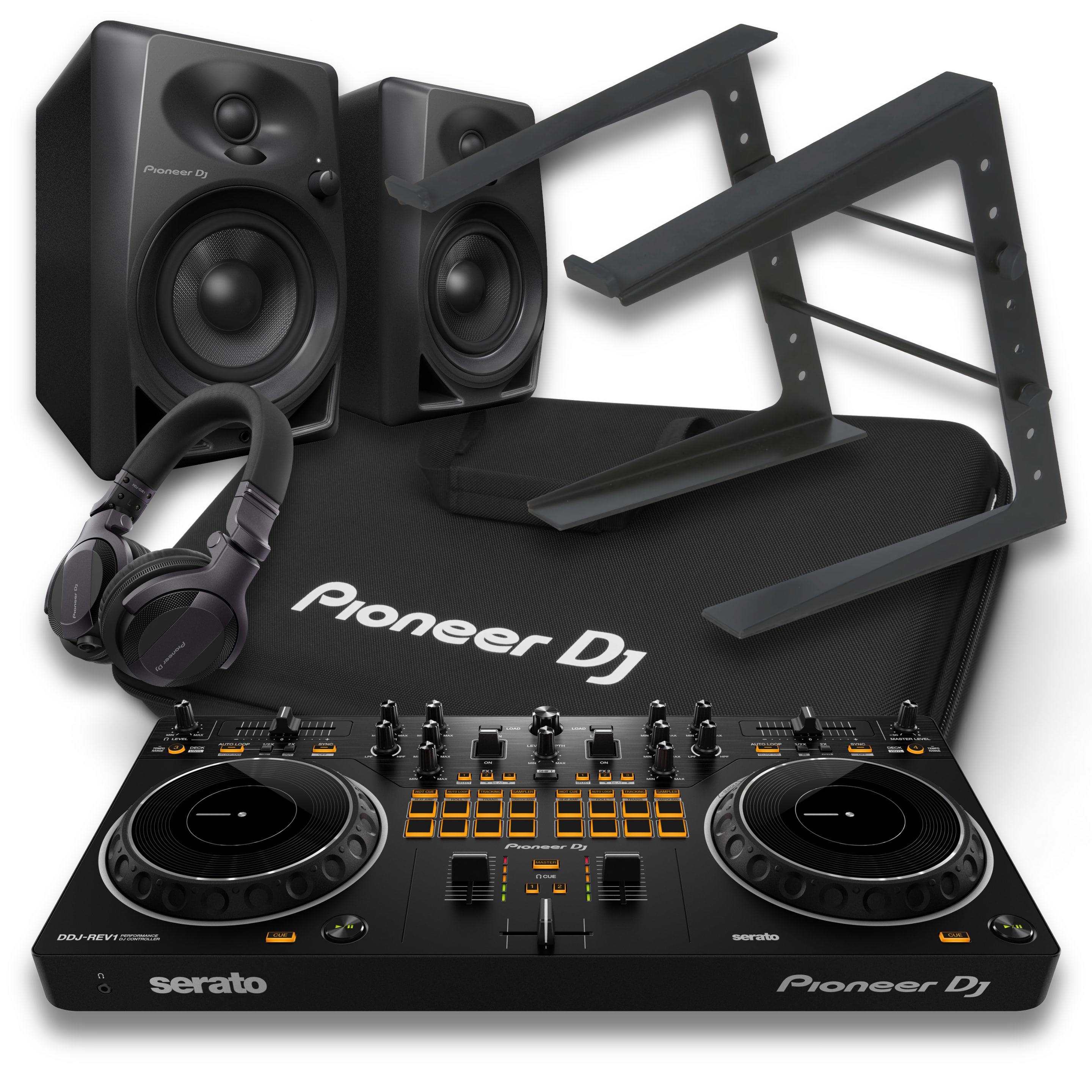 Pioneer DJ DDJ-REV1 & DM-40 Complete Bundle