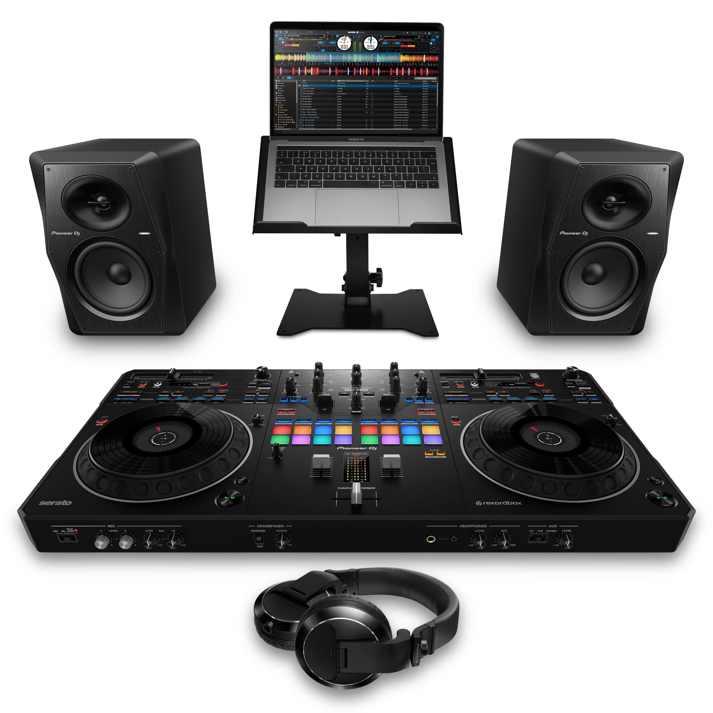 Pioneer DJ DDJ-REV5 & VM-70 Complete Bundle
