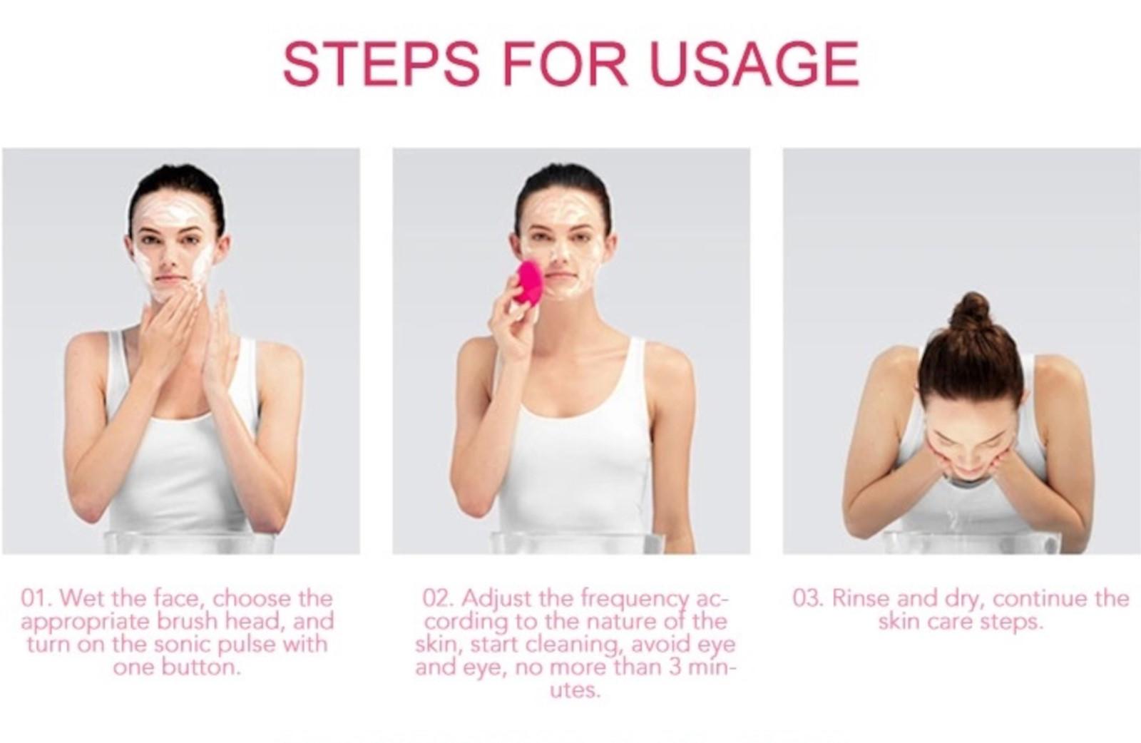 how to use facial cleansing brush