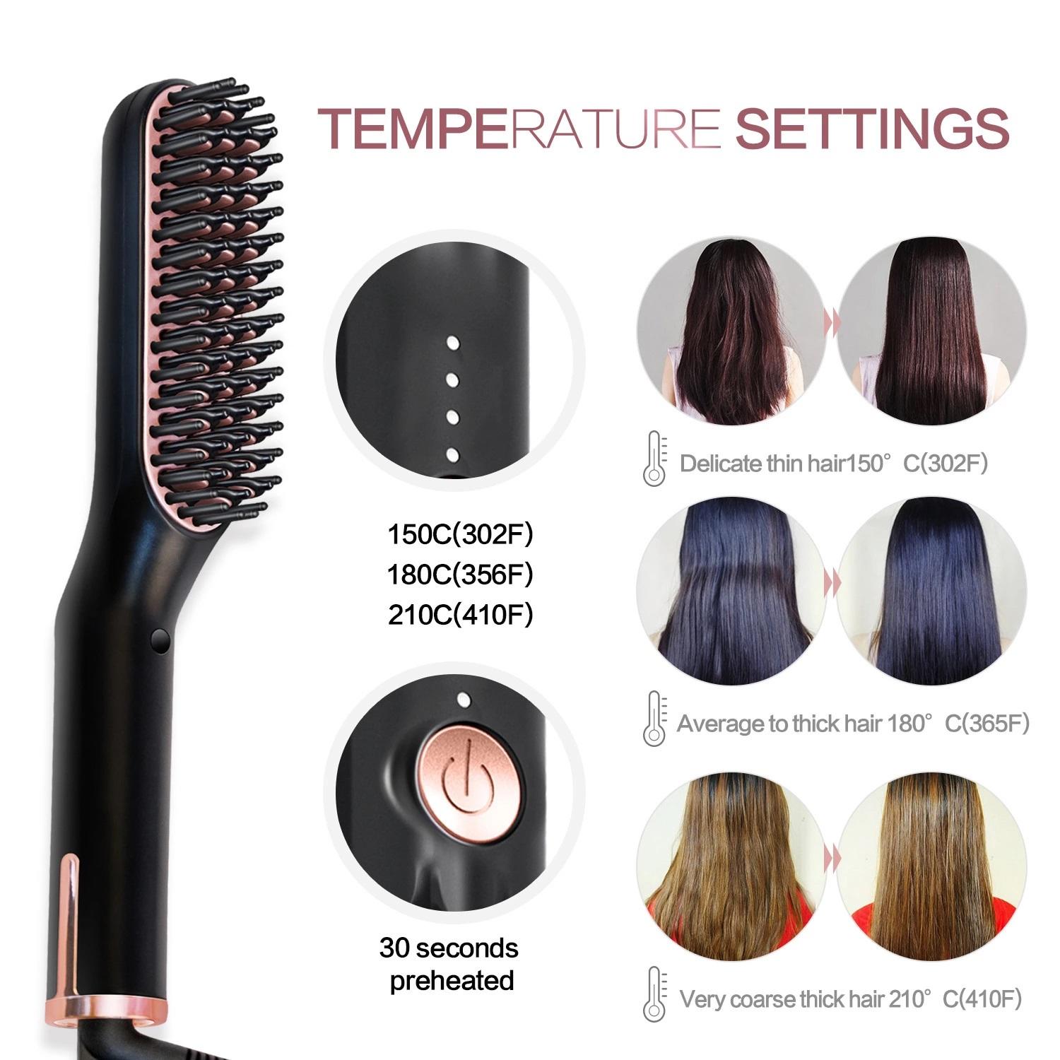 Beautymaxx® Beard/Hair Straighteners with heated Comb (Wet and Dry)