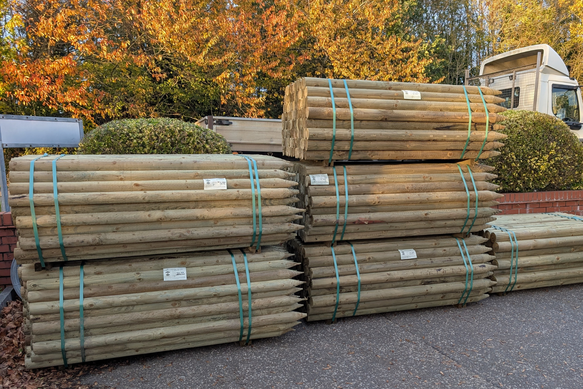 Shop Round Fenceposts