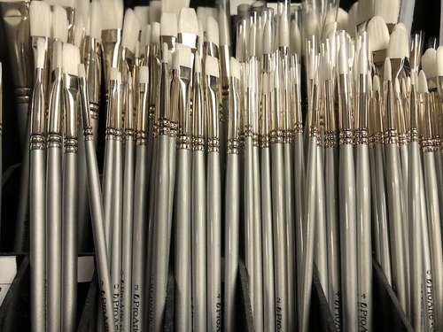 a rack of Sterling Acrylix brushes