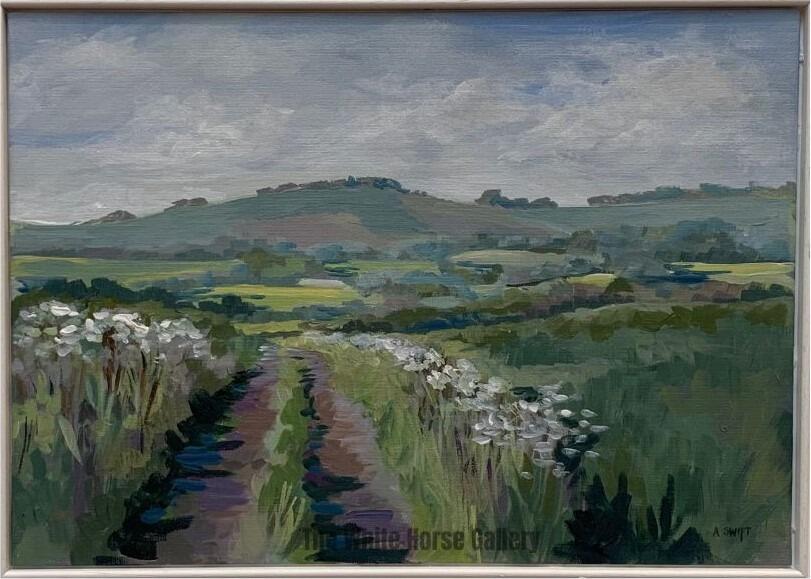 89 | Towards Martinsell (Acrylic) Anne Swift - £250 (SOLD)