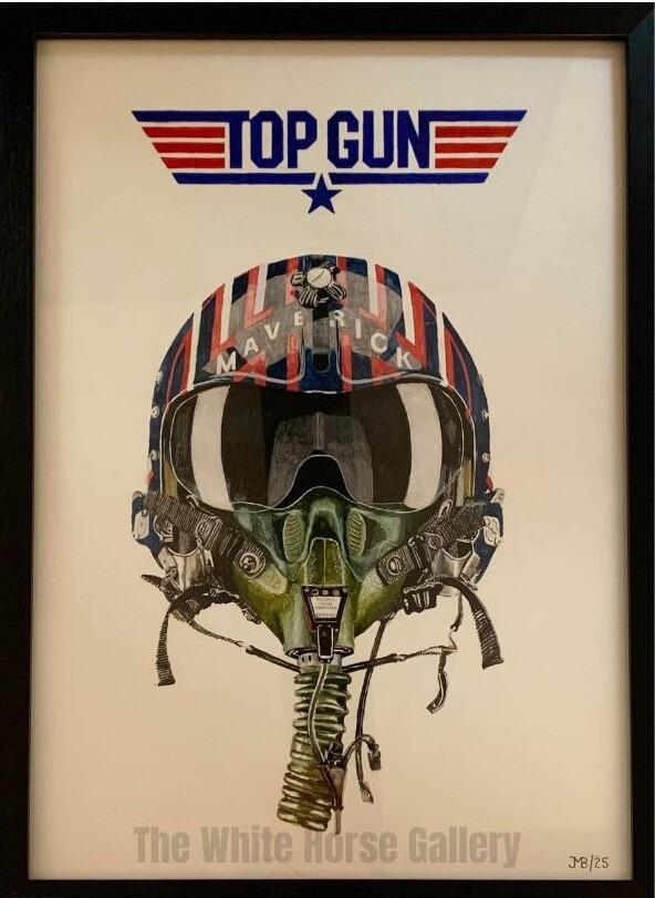 34 | Maverick's Helmet (Watercolour) Julian Beames - £180