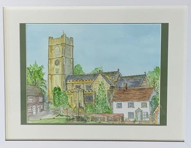44 | St. Michael's, Aldbourne (Watercolour) Simon Moseley - £90