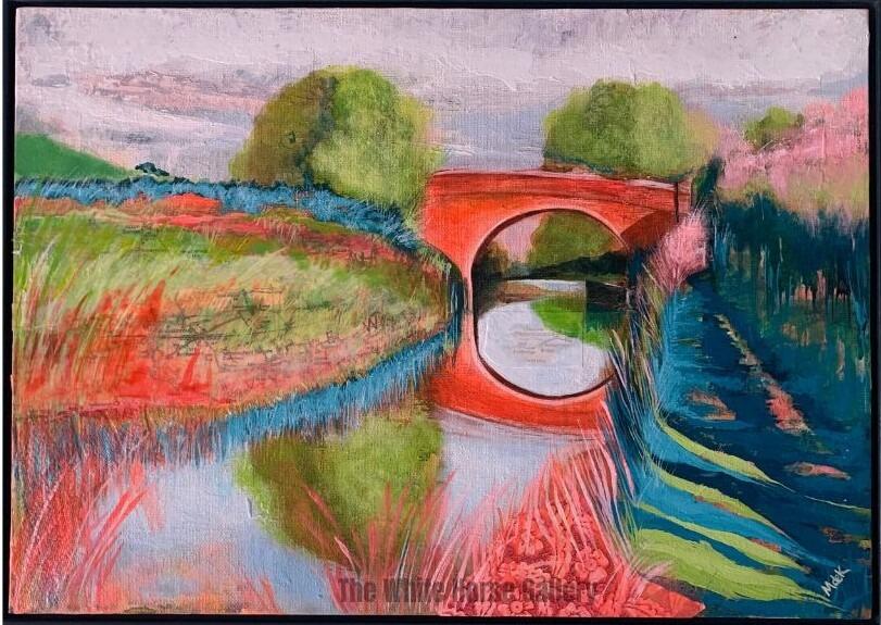 63 | Kennet & Avon Canal, Woodborough (Mixed Media) Mini De Kersant - £375