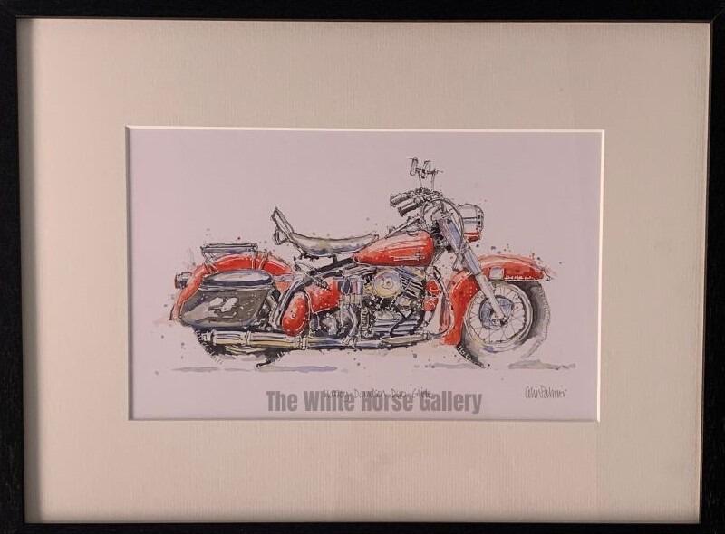 29 | Harley-Davidson Duo-Glide (Watercolour) Colin Palmer - £350