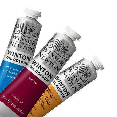 37ml tubes of Winsor and Newton Winton student oil paint