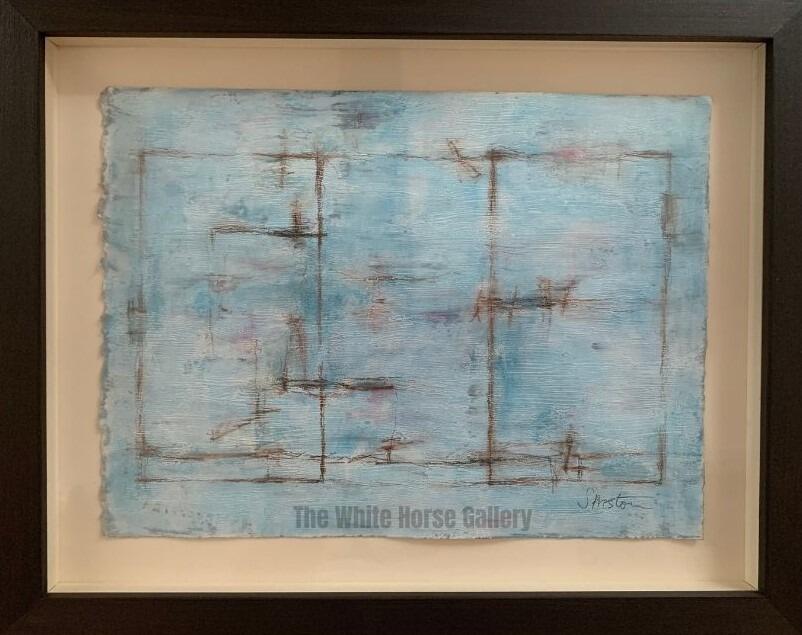 42 | Wall (Blue Doors) (Mixed Media on Paper) Susan Preston - £300