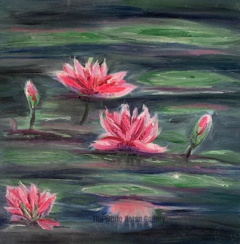 58 | Waterlilies (Acrylic) Claire Taylor-Wheeler - £135